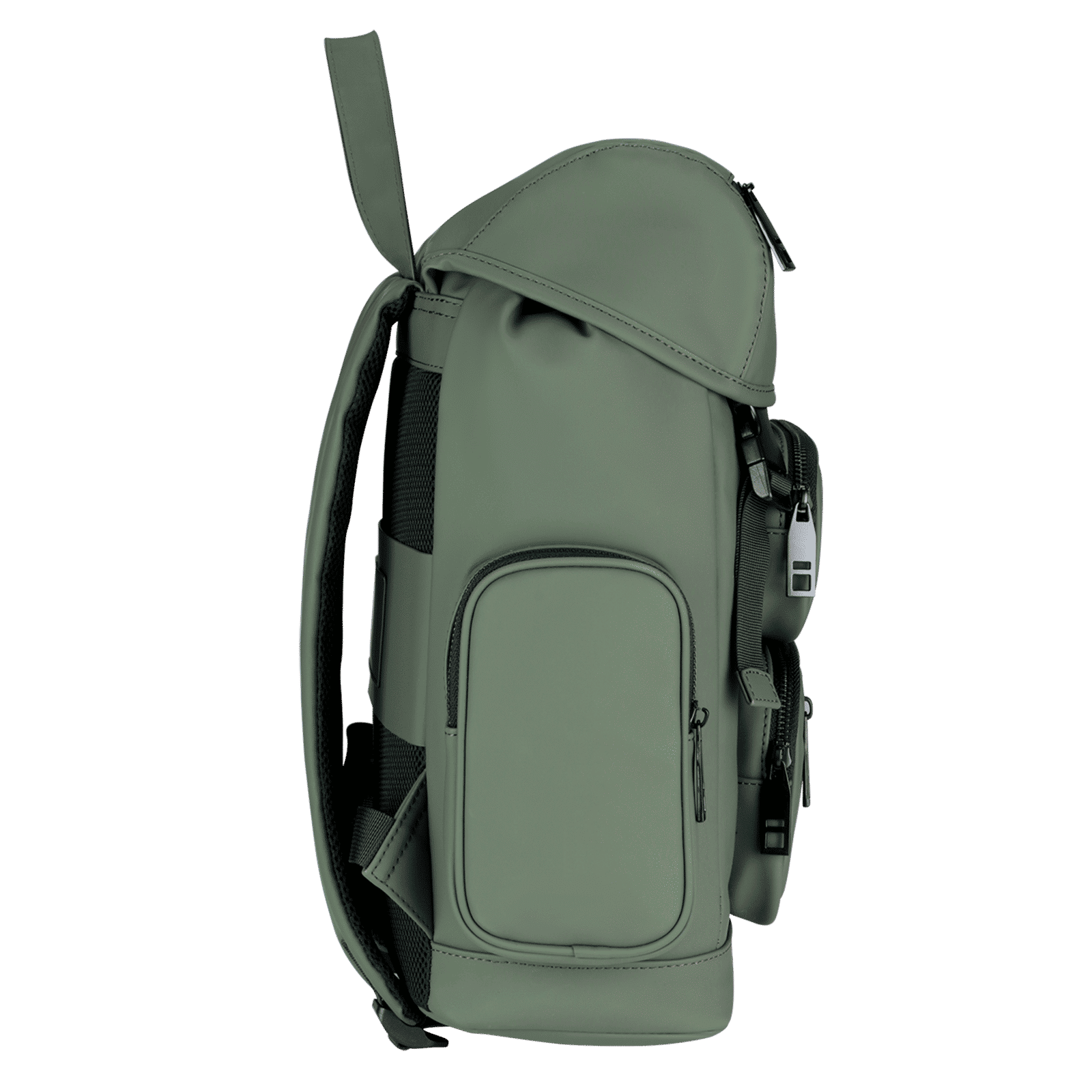 soundREVO Hannover PU Fabric Laptop Backpack for 14 Inch Laptop (10.29 L, Water Resistant, Green)_6