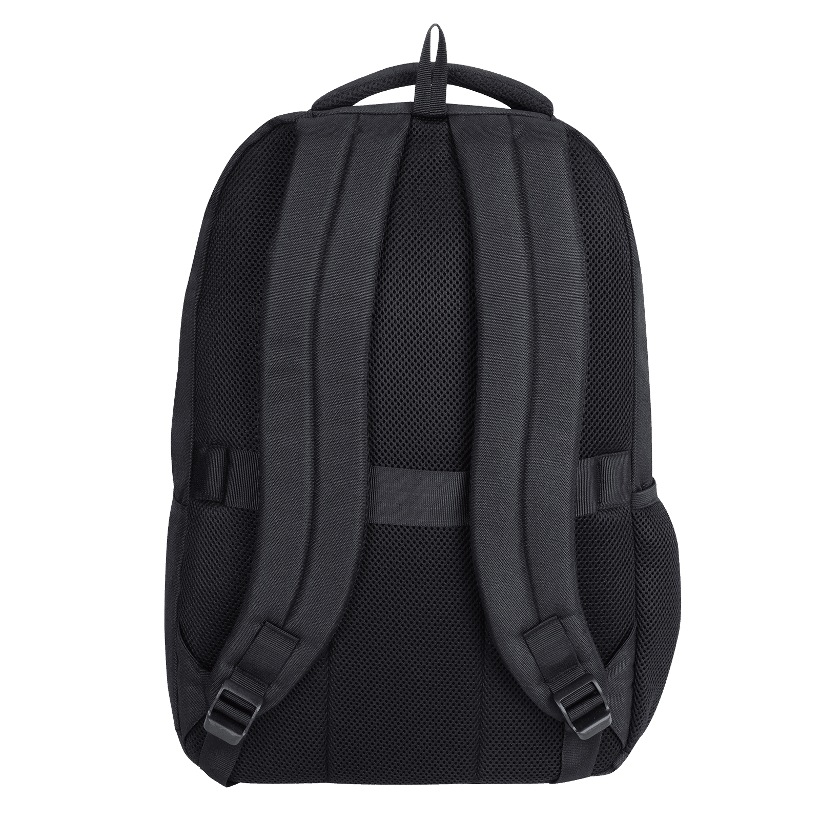 Croma AZ PU Leather Laptop Backpack for 14 Inch Laptop (16 L, Trolley Strap, Black)_4