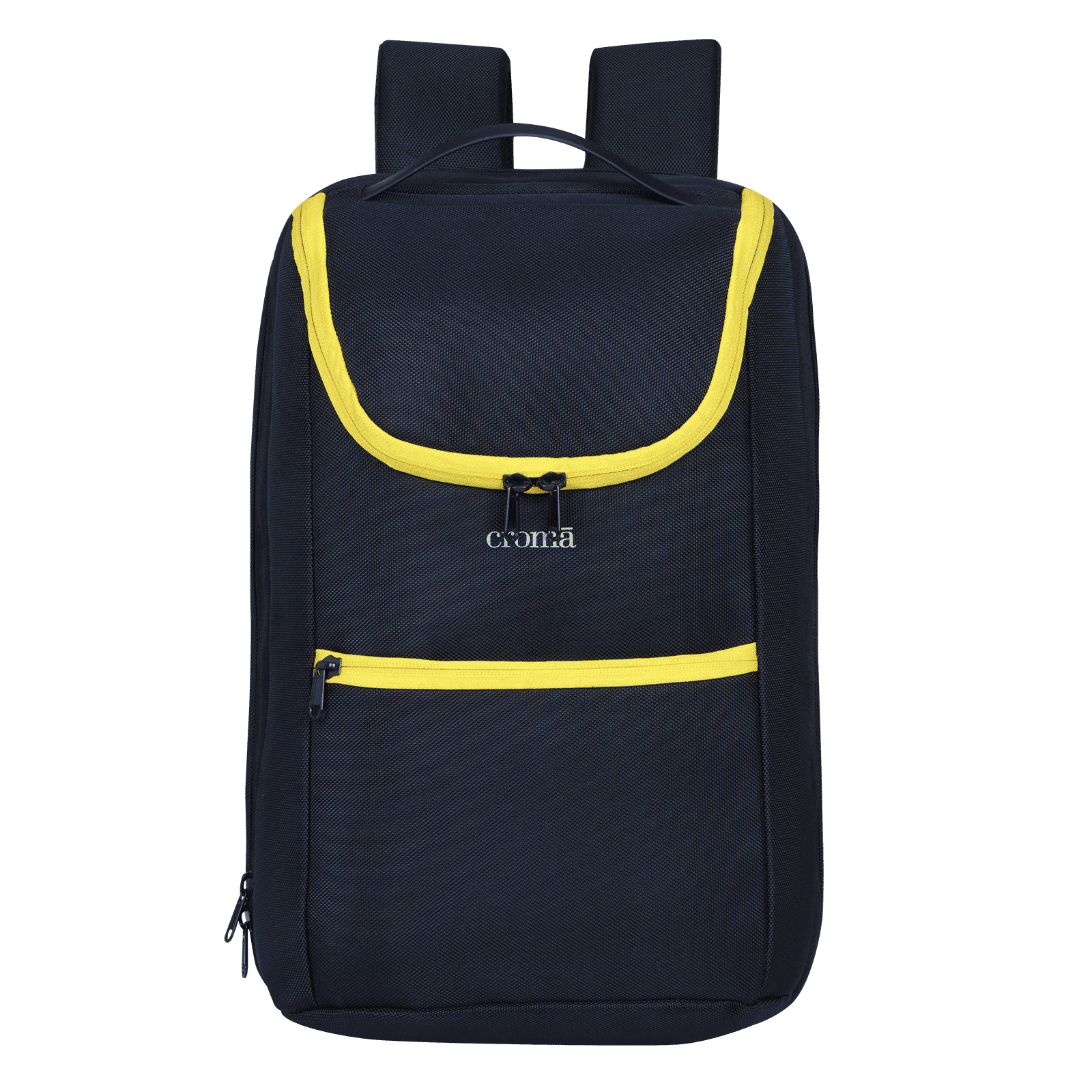Croma MKB PU Leather Laptop Backpack for 16 Inch Laptop (17 L, Ergonomic Padded Shoulder Straps, Yellow)_10