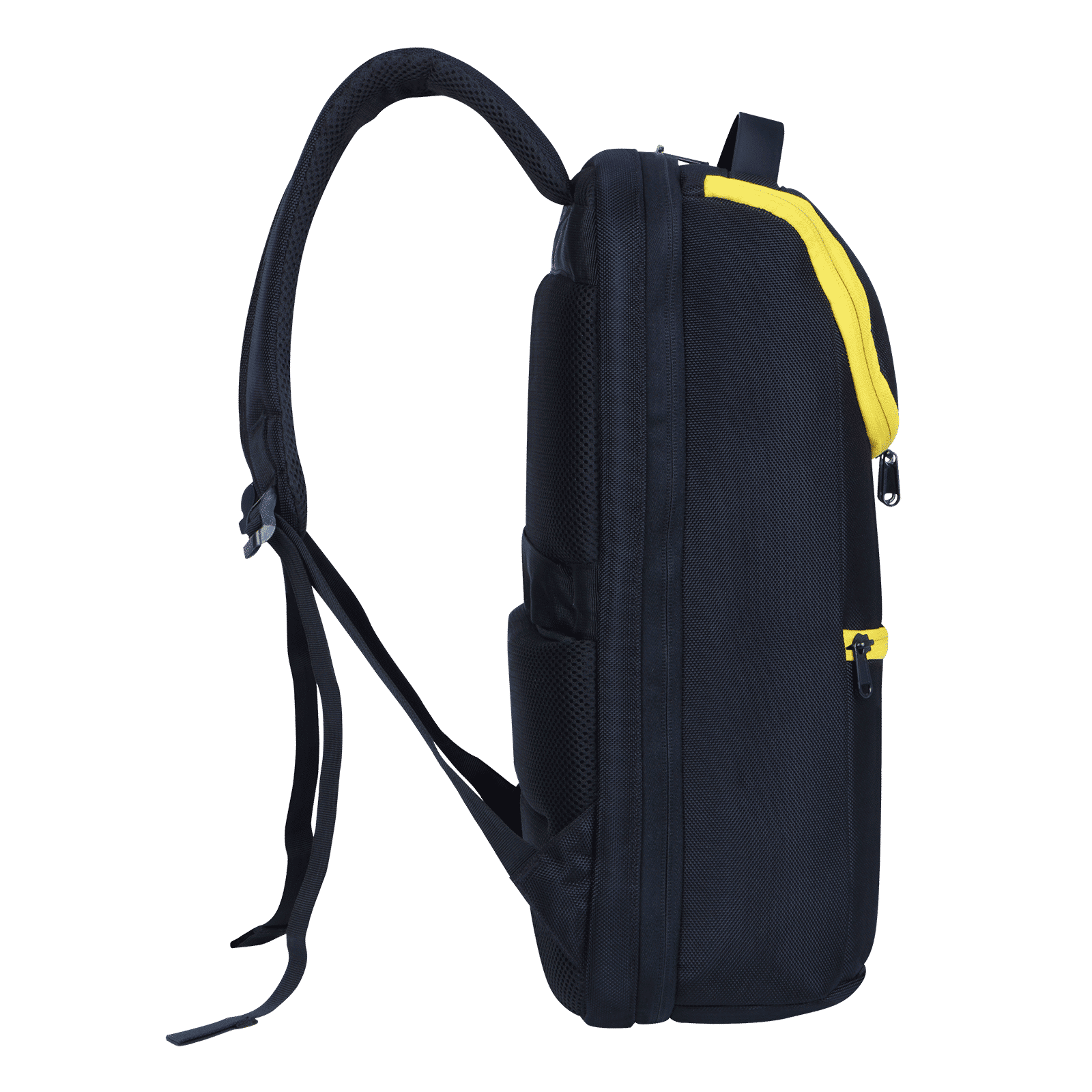 Croma MKB PU Leather Laptop Backpack for 16 Inch Laptop (17 L, Ergonomic Padded Shoulder Straps, Yellow)_5