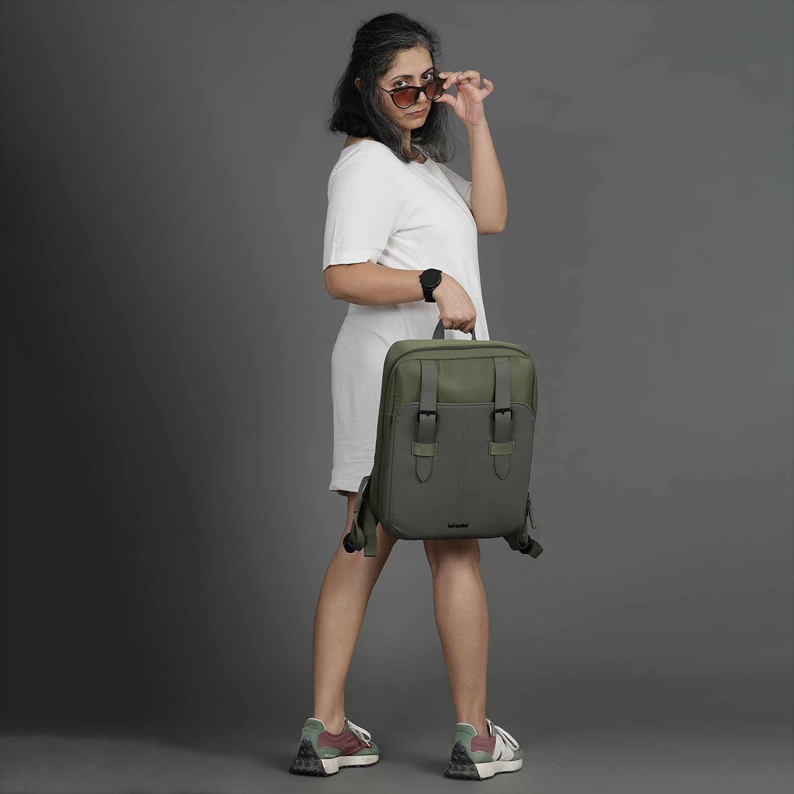 hoi polloi JYM Nylon, Polyester, PU Laptop Backpack for 16 Inch Laptop (11 L, Water Resistant, Camouflage Green) hoi polloi JYM Nylon, Polyester, PU Laptop Backpack for 16 Inch Laptop (11 L, Water Resistant, Camouflage Green)_6