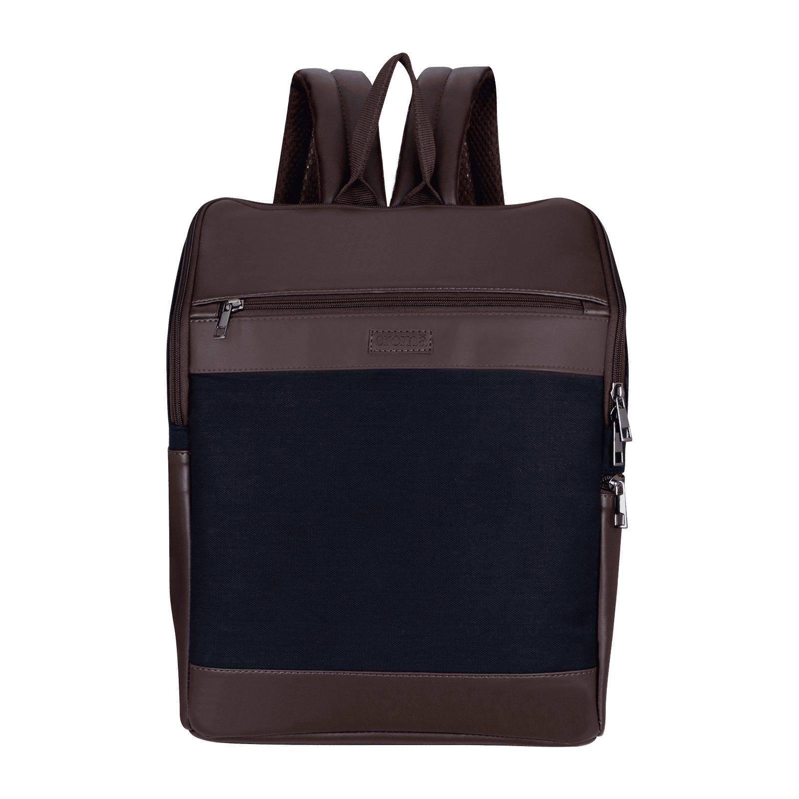 Croma Twill Canvas & PU Laptop Bag for 15 Inch Laptop (Adjustable Shoulder Straps, Brown) Croma Twill Canvas & PU Laptop Bag for 15 Inch Laptop (Adjustable Shoulder Straps, Brown)_4