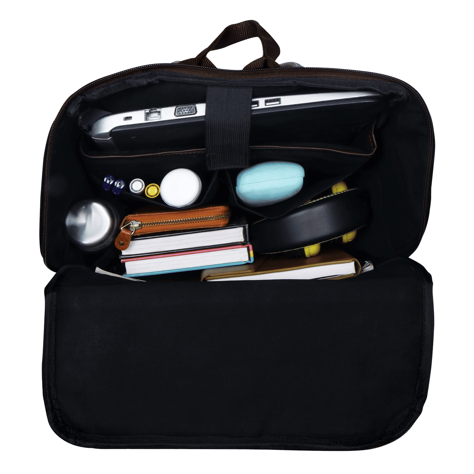 Croma Twill Canvas & PU Laptop Bag for 15 Inch Laptop (Adjustable Shoulder Straps, Brown) Croma Twill Canvas & PU Laptop Bag for 15 Inch Laptop (Adjustable Shoulder Straps, Brown)_8