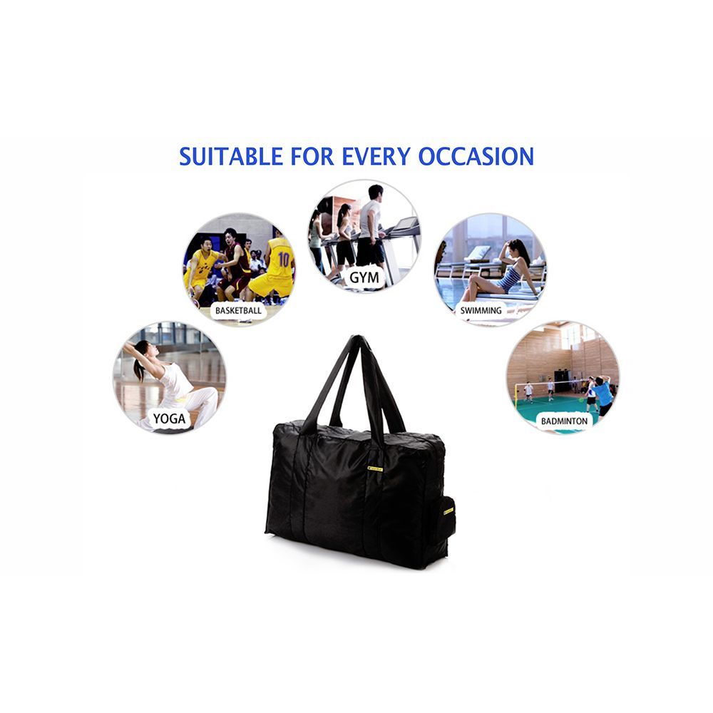 TRAVEL BLUE 16 Litres Polyester Duffle Bag ( Transformative Design, TB-51, Black)_8