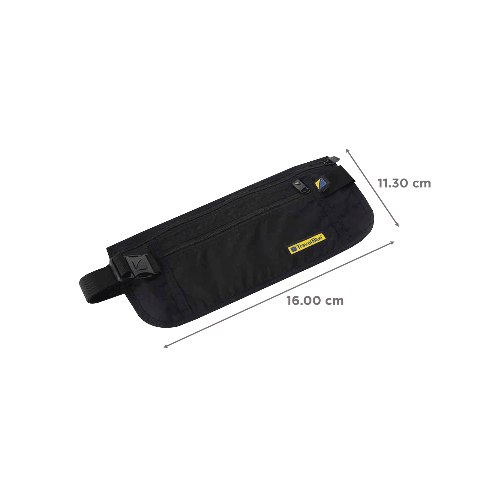 TRAVEL BLUE Ultra Slim Money Belt (113, Black)_2