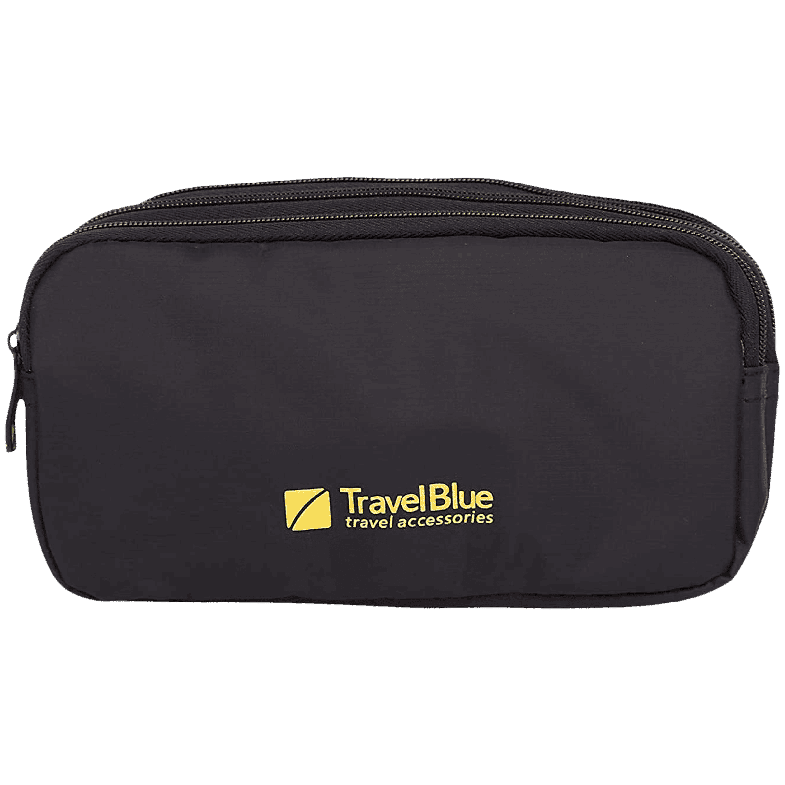 TRAVEL BLUE Polyester Triple Pod Pouch (TB-738, Black)_1