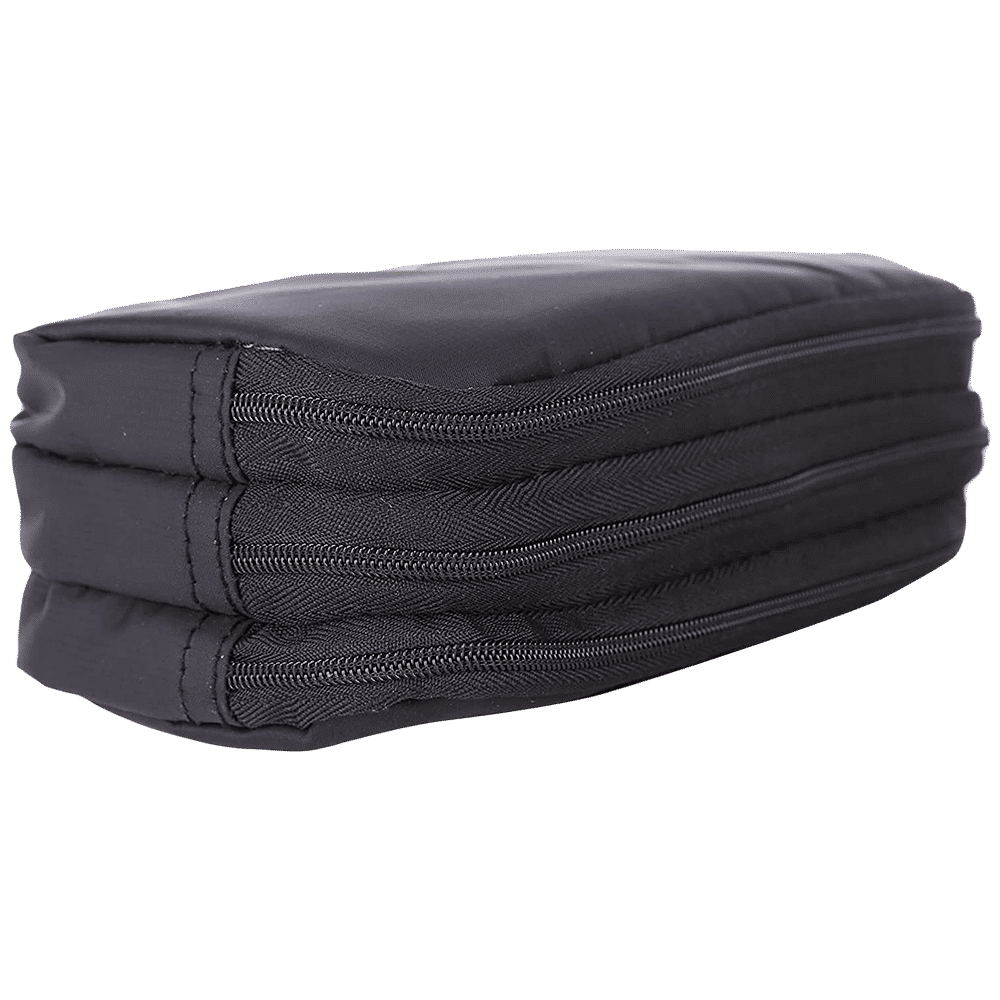 TRAVEL BLUE Polyester Triple Pod Pouch (TB-738, Black)_6