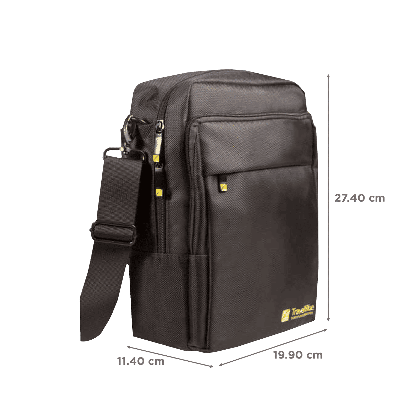 TRAVEL BLUE Polyester Executive Bag (TB-811, Black)_2