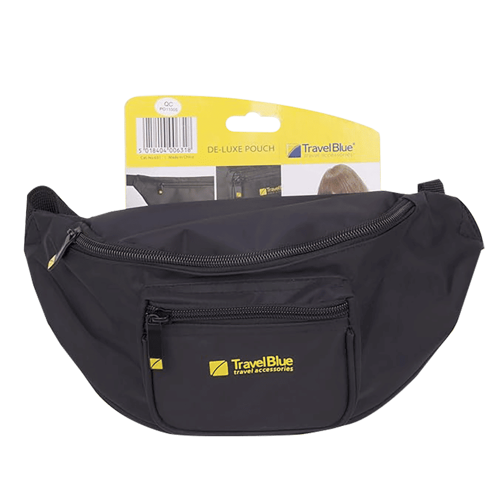 TRAVEL BLUE De-Luxe Nylon Travel Bag (Durable, TB-631, Black)_7