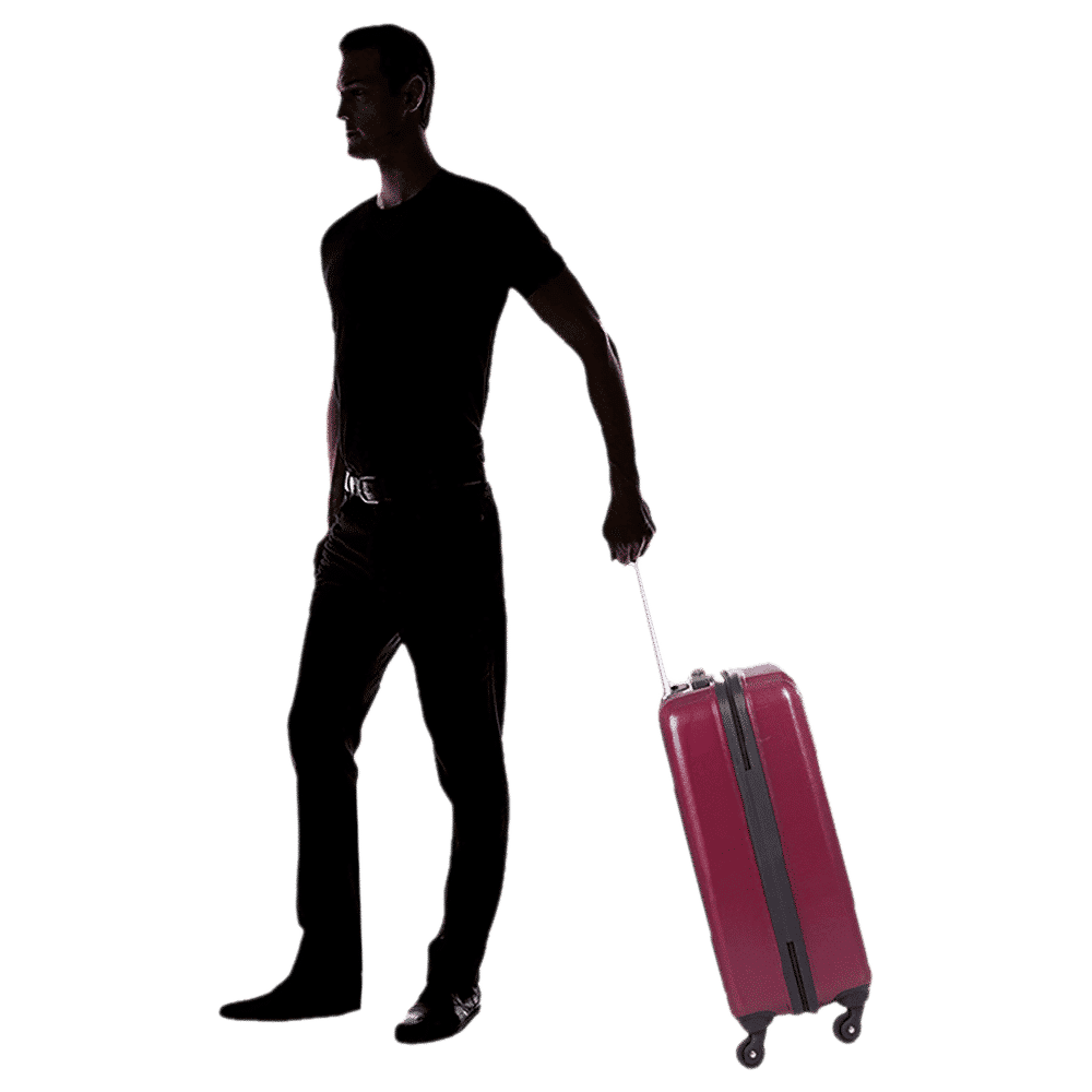 VIP Trace 35 Litres Polycarbonate Trolley Bag (Water Resistant, TRACE55MCD, Maroon)_10