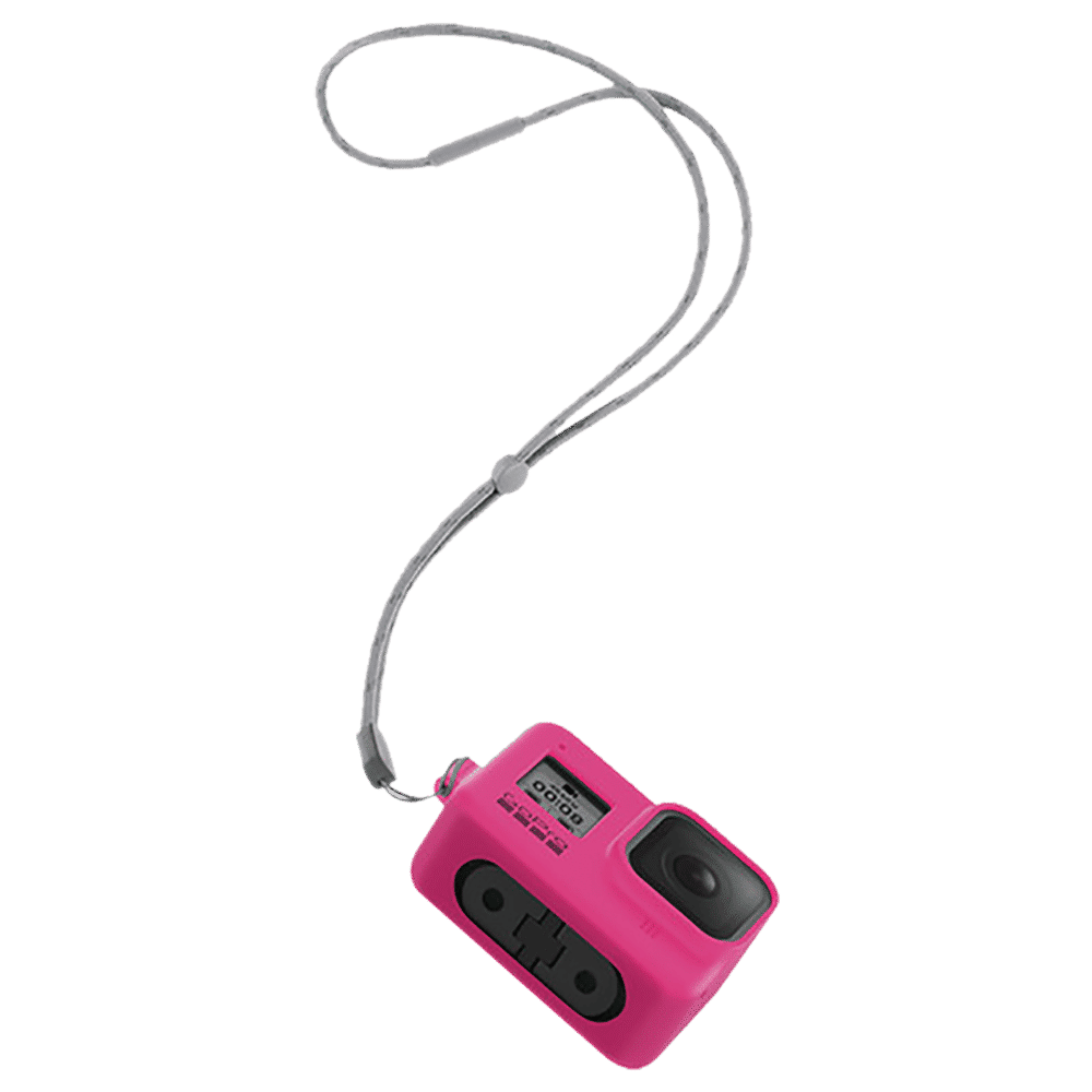 GoPro Sleeve for Action Camera (Adjustable Lanyard, AJSST-007, Electric Pink)_6