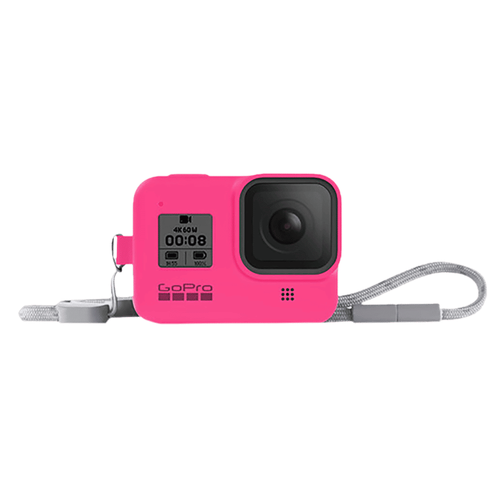 GoPro Sleeve for Action Camera (Adjustable Lanyard, AJSST-007, Electric Pink)_7