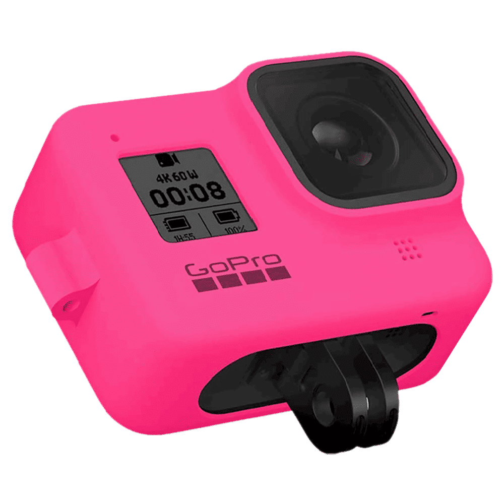 GoPro Sleeve for Action Camera (Adjustable Lanyard, AJSST-007, Electric Pink)_8