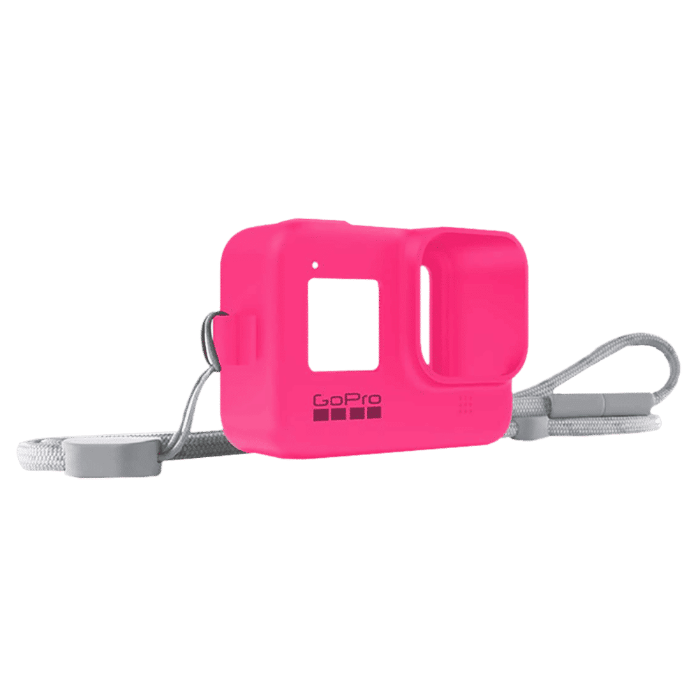 GoPro Sleeve for Action Camera (Adjustable Lanyard, AJSST-007, Electric Pink)_10