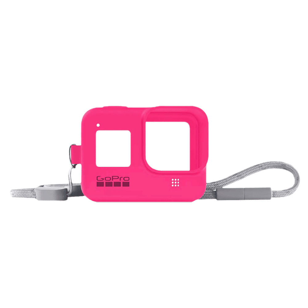 GoPro Sleeve for Action Camera (Adjustable Lanyard, AJSST-007, Electric Pink)_11