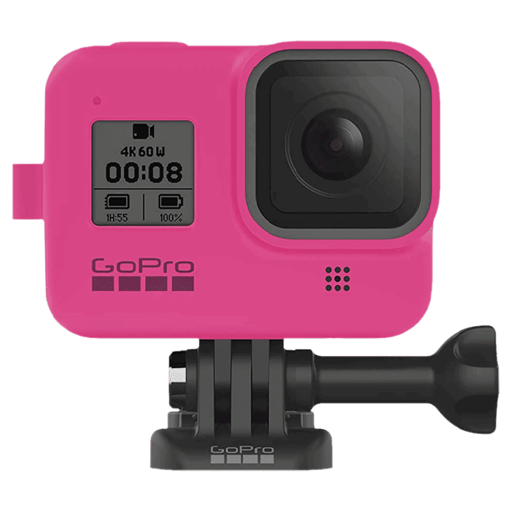 GoPro Sleeve for Action Camera (Adjustable Lanyard, AJSST-007, Electric Pink)_3