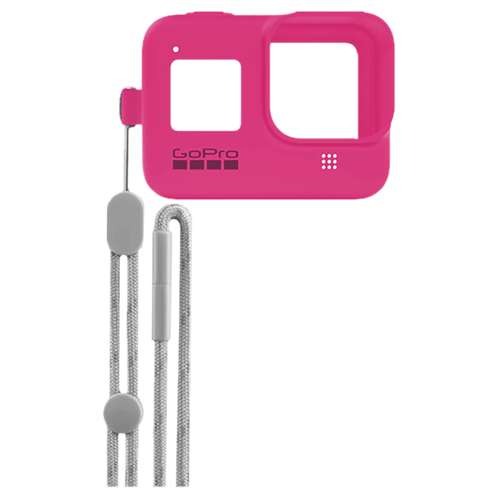 GoPro Sleeve for Action Camera (Adjustable Lanyard, AJSST-007, Electric Pink)_4