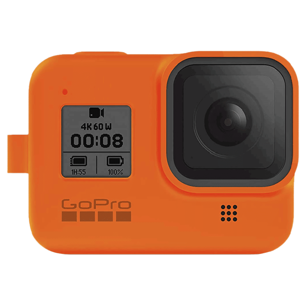 GoPro Sleeve for Action Camera (Adjustable Lanyard, AJSST-004, Hyper Orange)_1