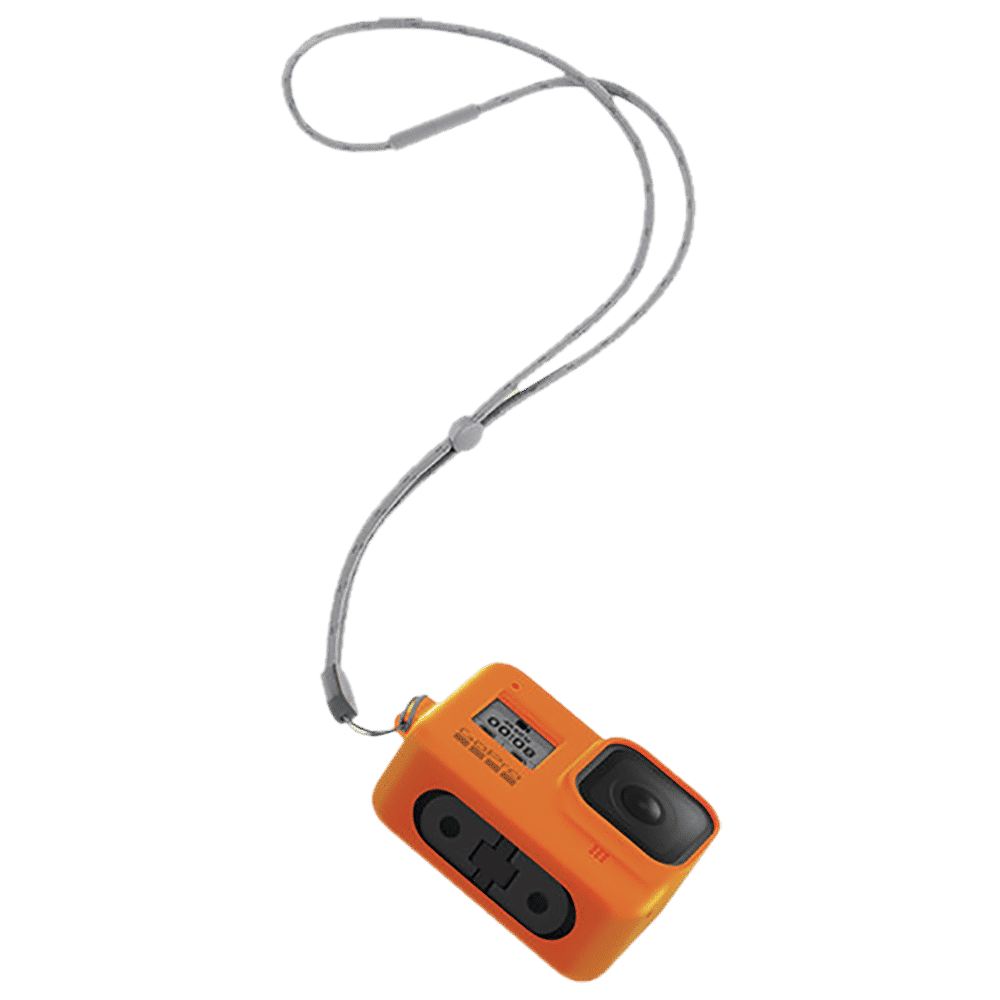GoPro Sleeve for Action Camera (Adjustable Lanyard, AJSST-004, Hyper Orange)_6