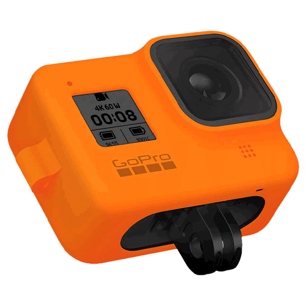 GoPro Sleeve for Action Camera (Adjustable Lanyard, AJSST-004, Hyper Orange)_9