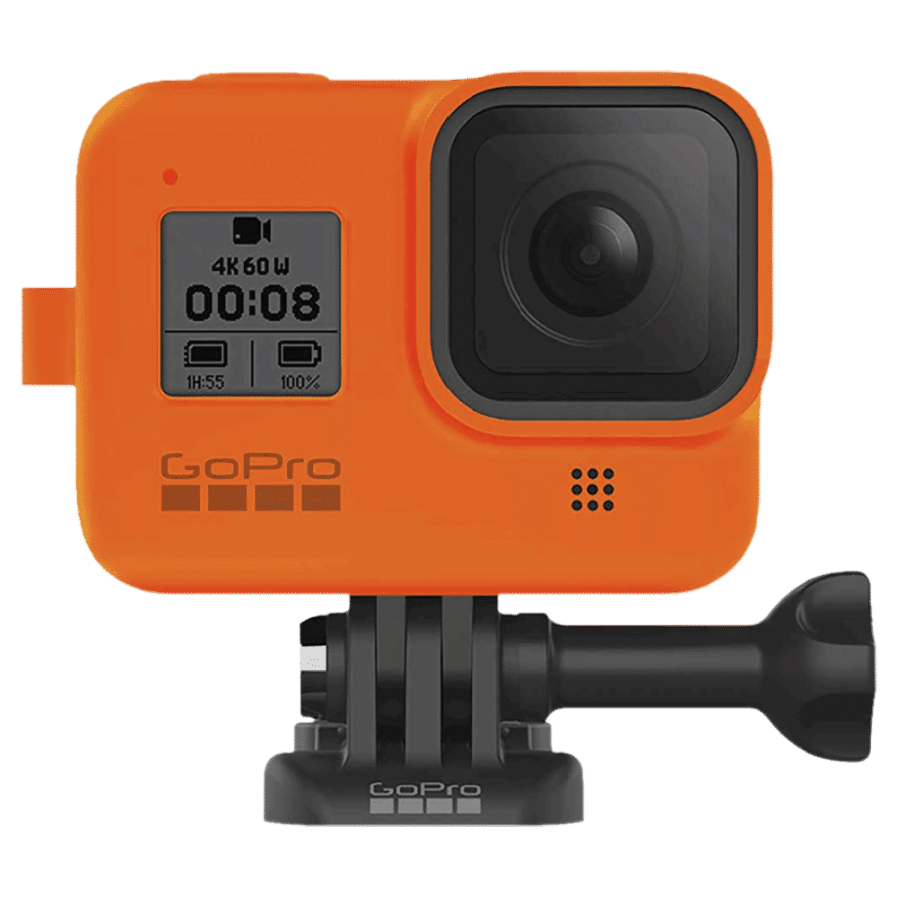 GoPro Sleeve for Action Camera (Adjustable Lanyard, AJSST-004, Hyper Orange)_3