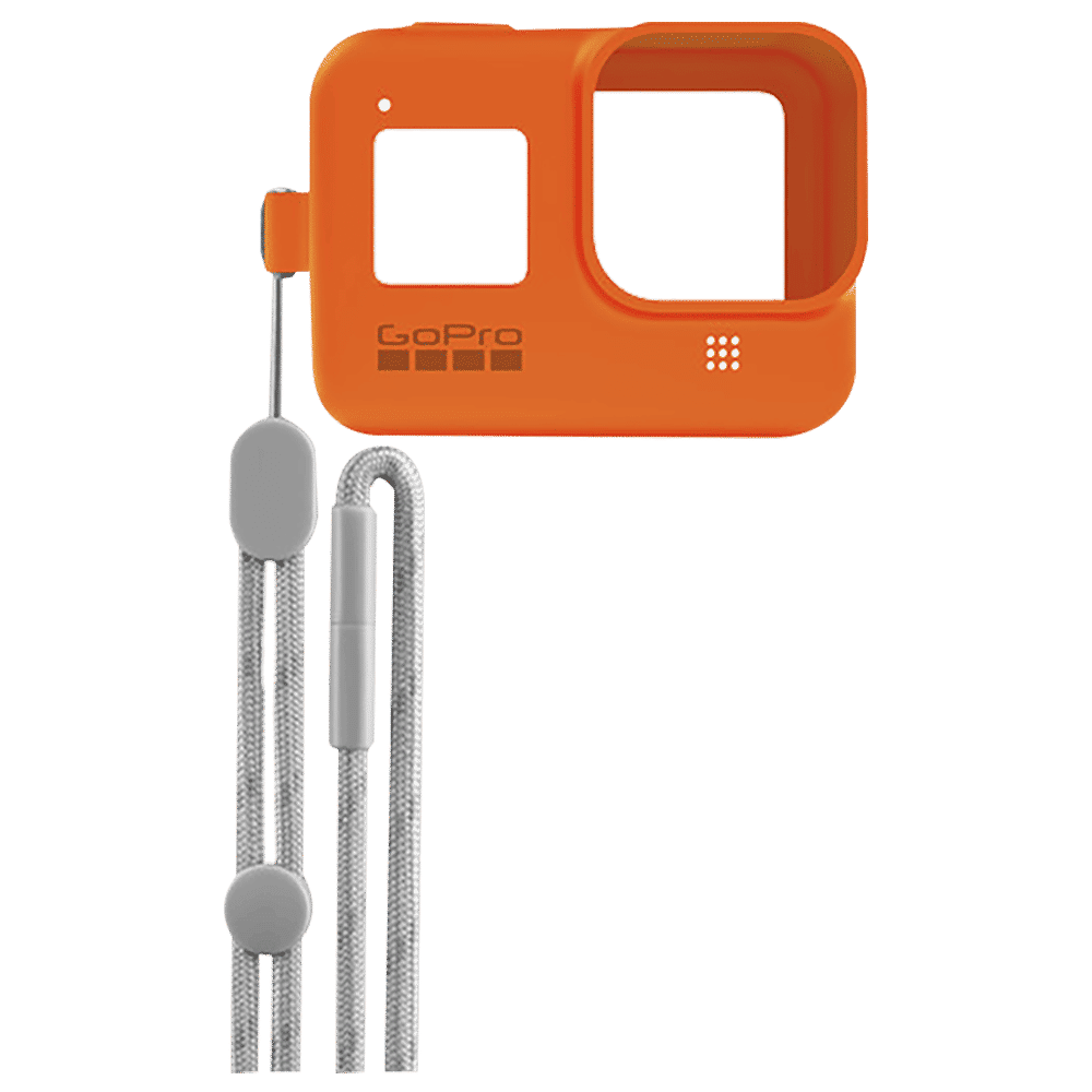 GoPro Sleeve for Action Camera (Adjustable Lanyard, AJSST-004, Hyper Orange)_4