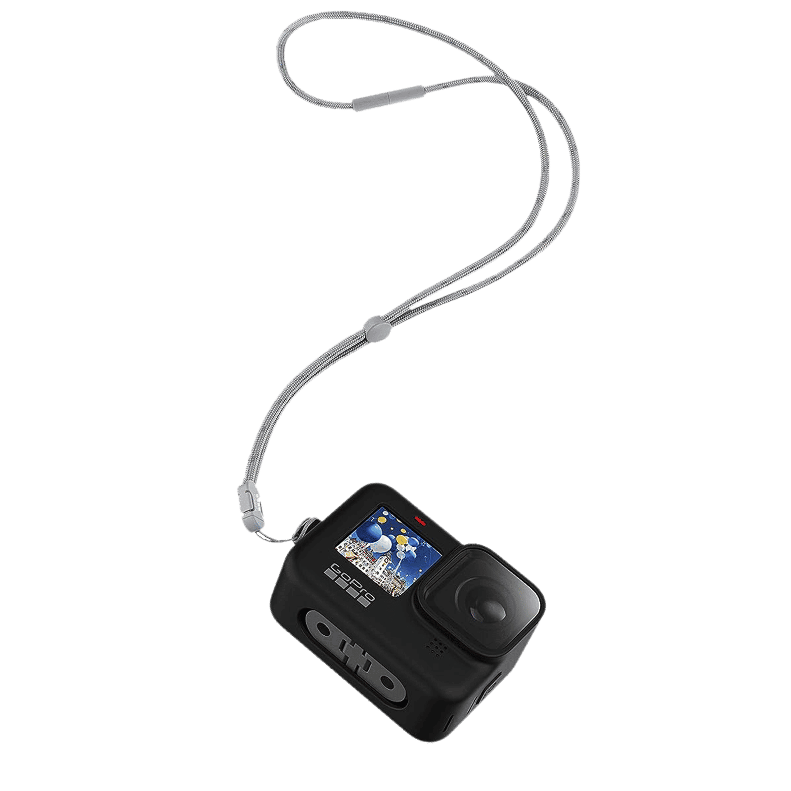 GoPro Sleeve Plus Lanyard for Action Camera (Adjustable Lanyard, ADSST-001, Black)_8