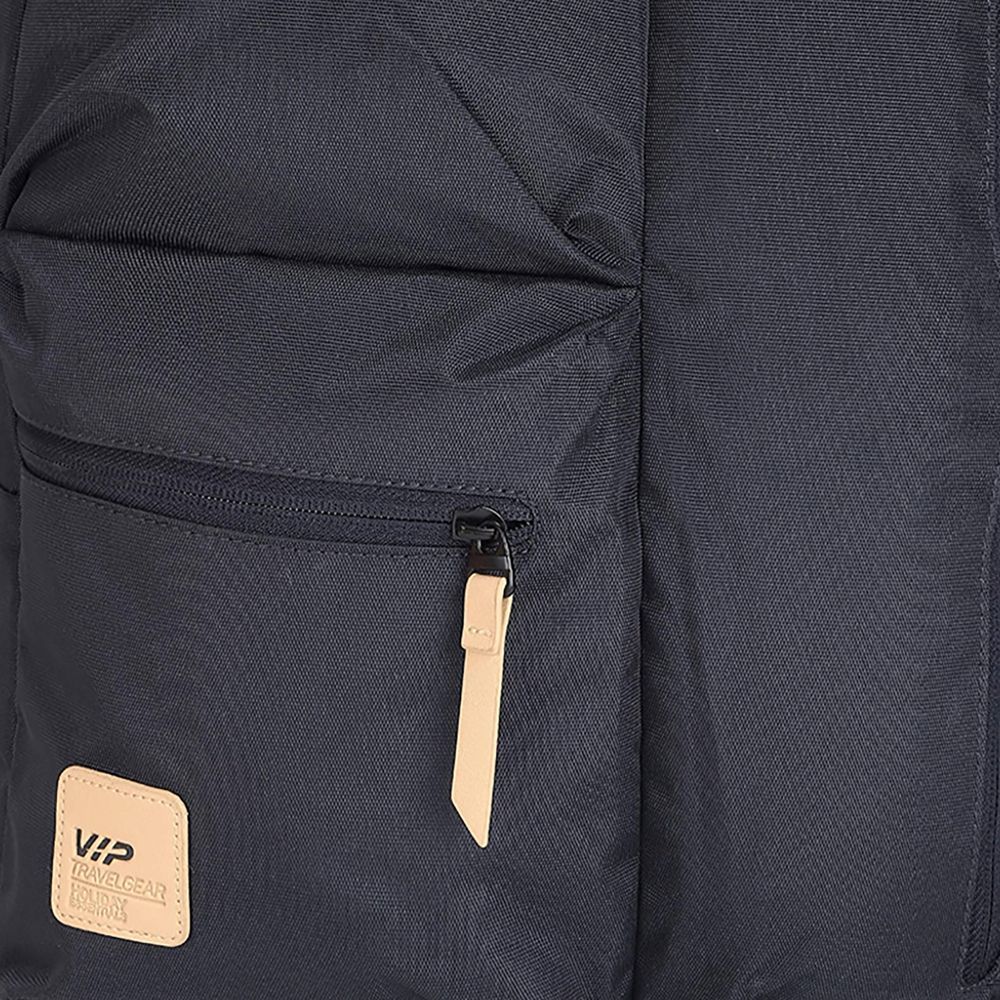 VIP Trot 01 19 Litres Polyester Casual Backpack (3 Front Pockets, BPTRO01BLU, Blue)_7
