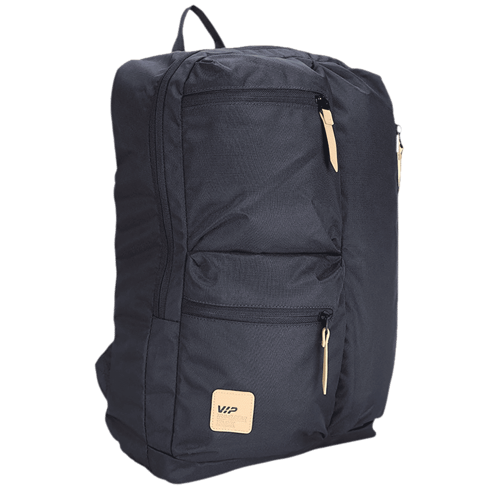 VIP Trot 01 19 Litres Polyester Casual Backpack (3 Front Pockets, BPTRO01BLU, Blue)_8