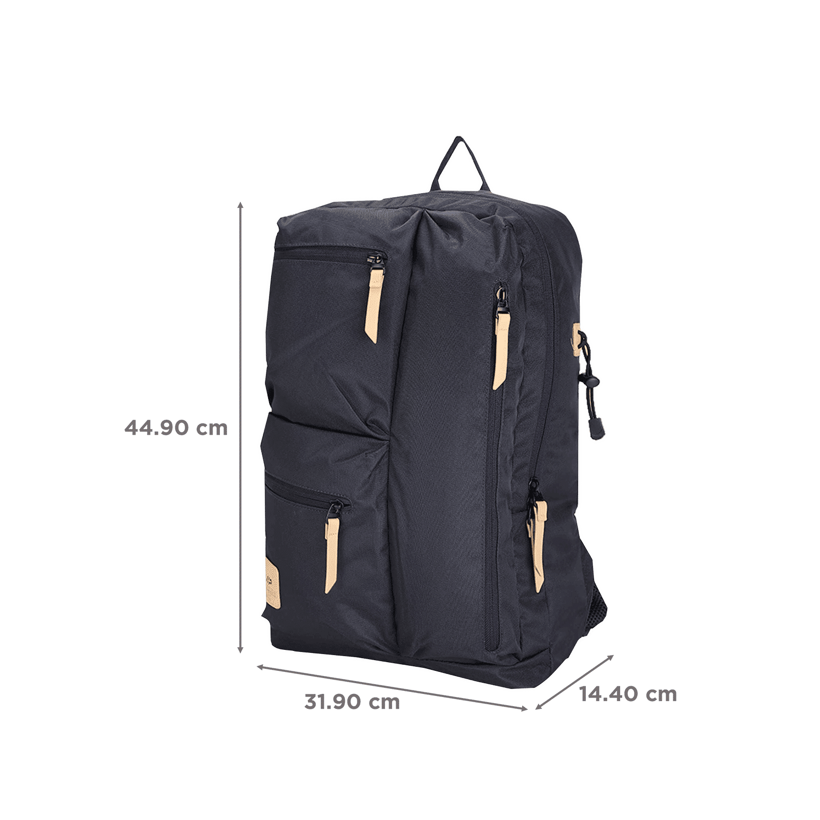 VIP Trot 01 19 Litres Polyester Casual Backpack (3 Front Pockets, BPTRO01BLU, Blue)_2