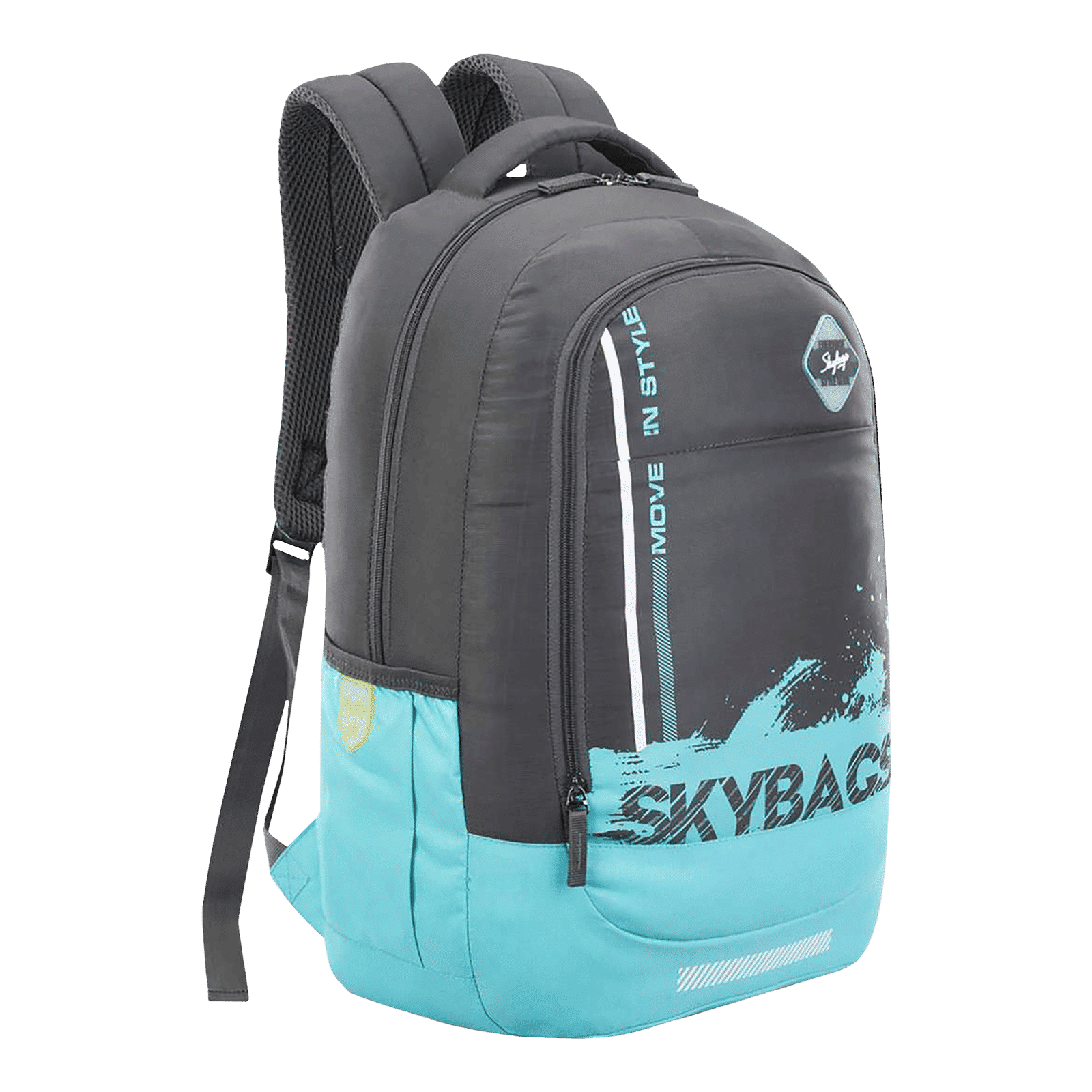 Skybags BFF 3 Polyester Laptop Backpack (28 L, Water Resistant, Grey)_6