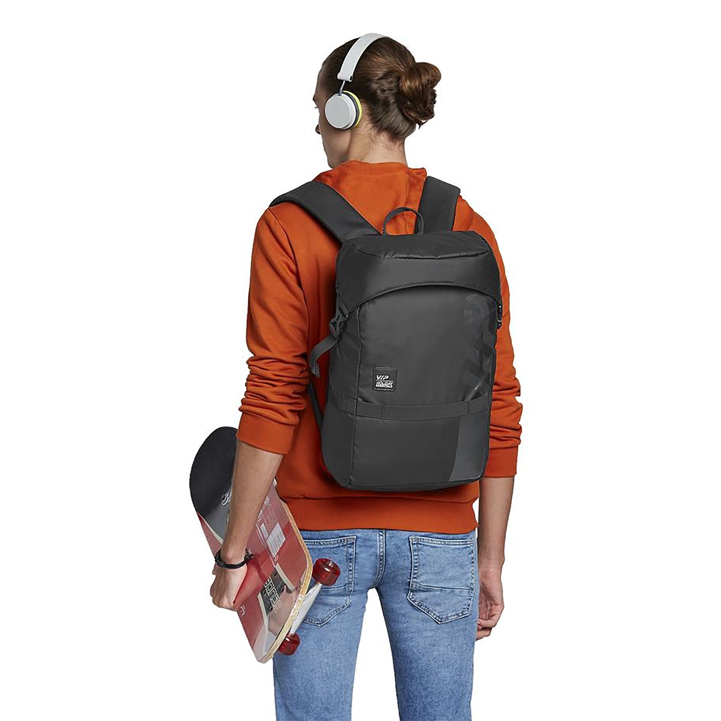 VIP Zulu 01 12 Litres Thermoplastic Elastomers Backpack (Rain Cover, BPZUL1MBK, Matte Black)_6