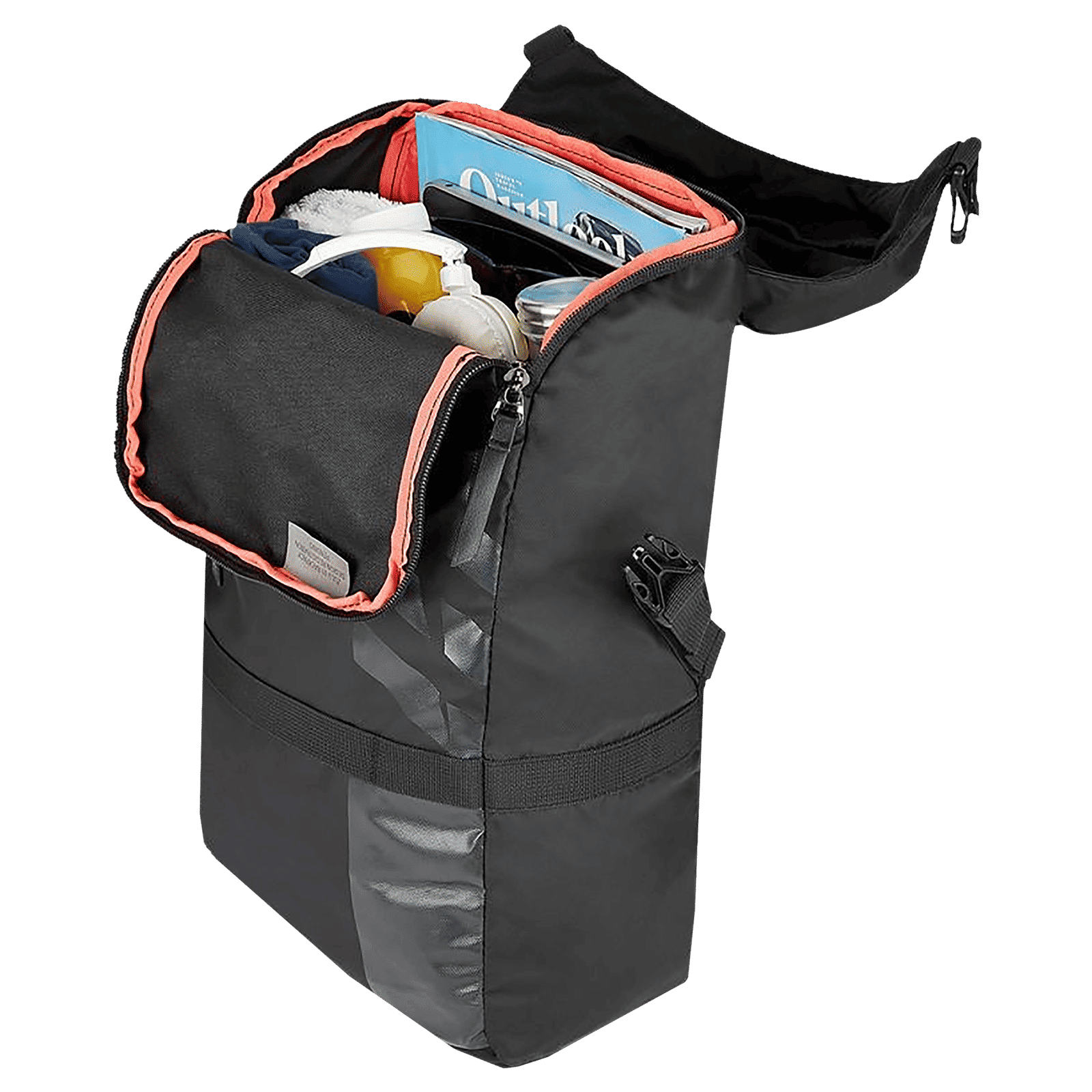 VIP Zulu 01 12 Litres Thermoplastic Elastomers Backpack (Rain Cover, BPZUL1MBK, Matte Black)_5