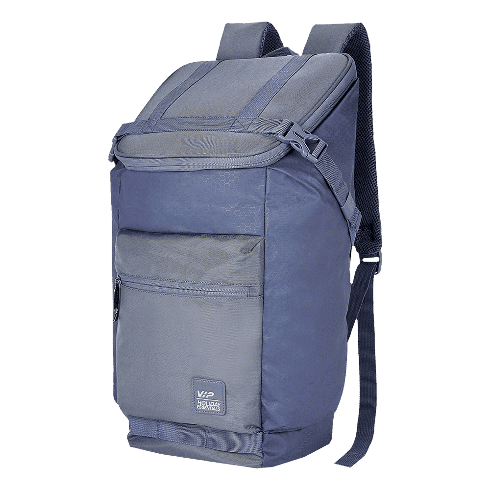 VIP Jump 01 21 Litres Polyurethane Backpack (Rain Cover, BPJUM1SGY, Steel Grey)_6