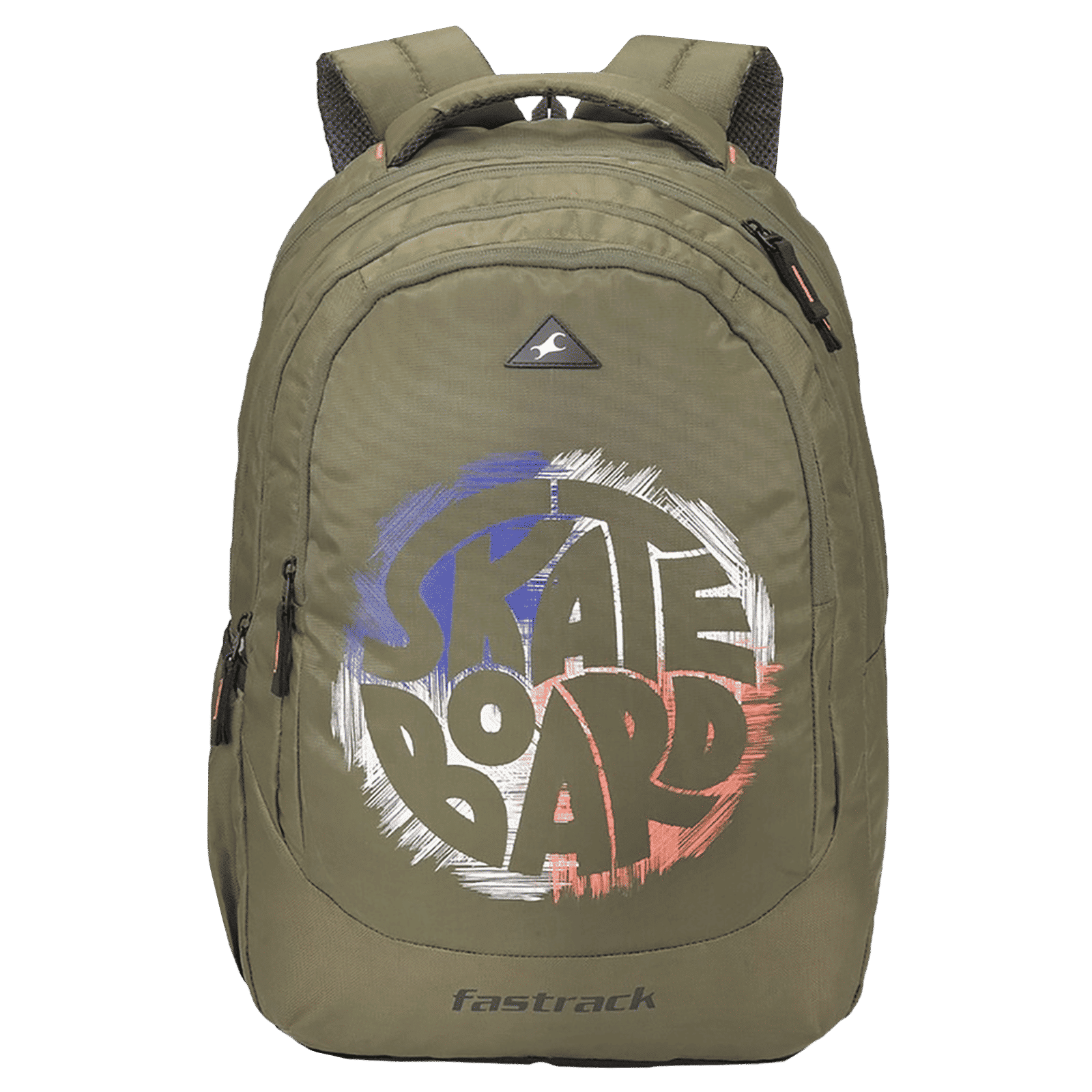 fastrack Kicker Ergolight 36 Litres Polyester Backpack (Rain Cover, A0795NOL01, Olive)_1