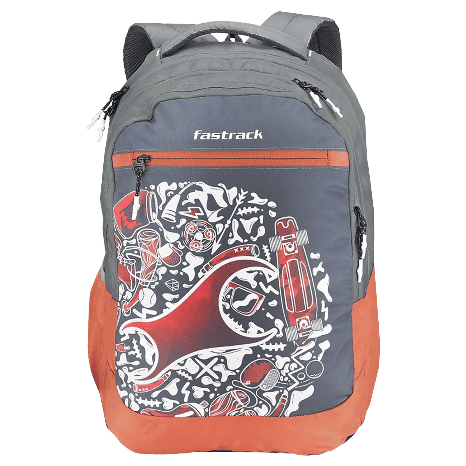 fastrack Slider Ergolight Campus 36 Litres Polyester Backpack (Rain Cover, A0796NGY01, Black)_1