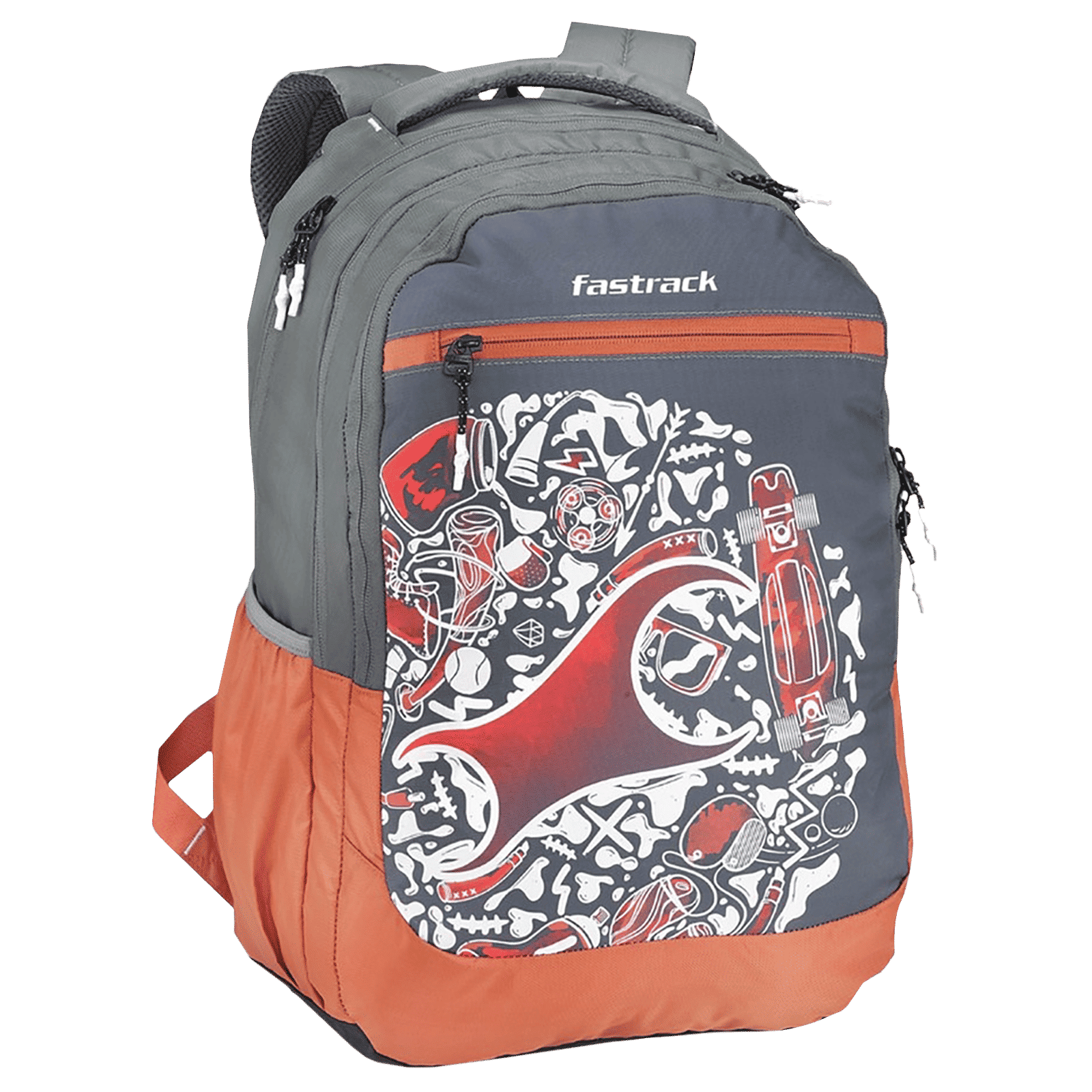 fastrack Slider Ergolight Campus 36 Litres Polyester Backpack (Rain Cover, A0796NGY01, Black)_7