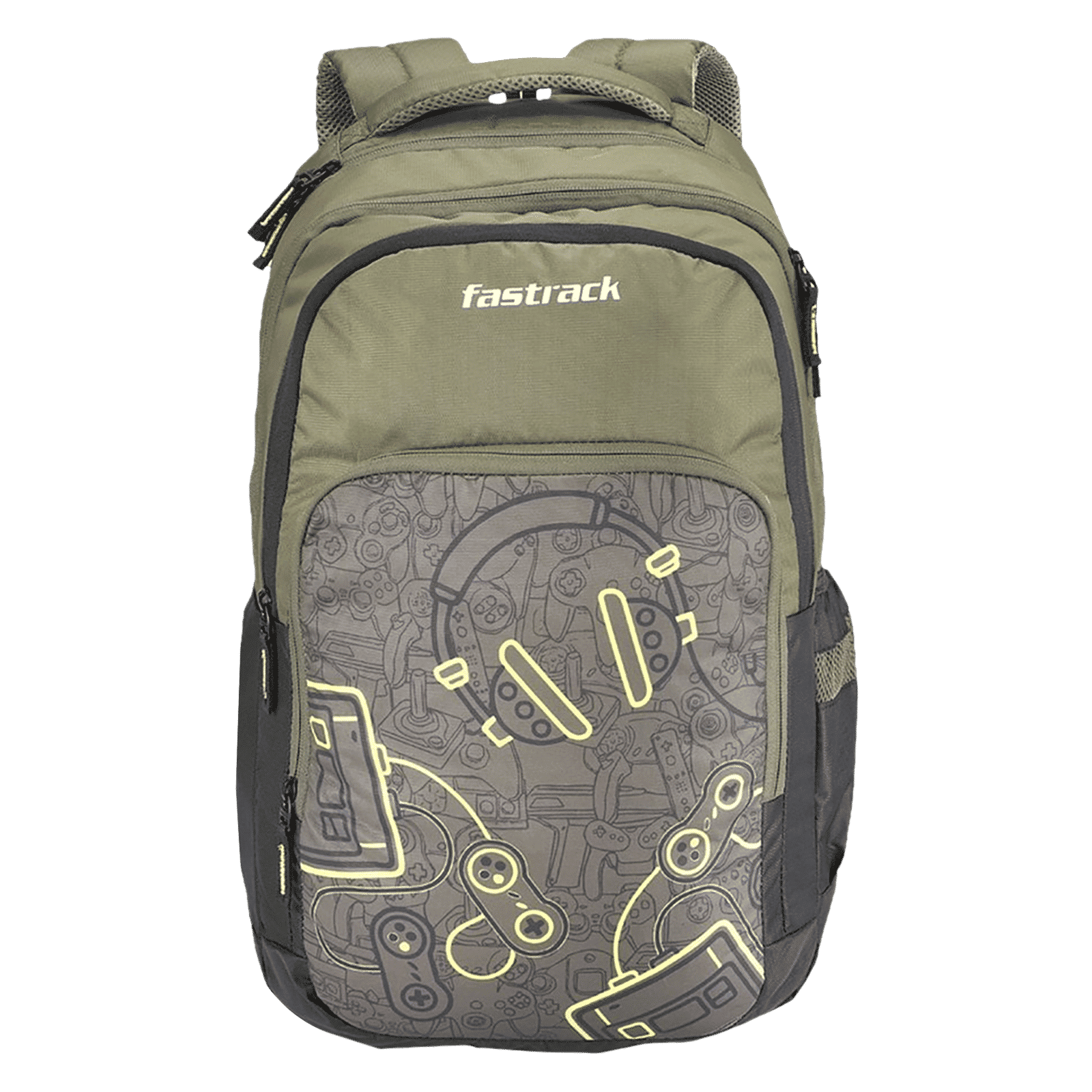 fastrack Alpha Ergolight Campus 35 Litres Polyester Backpack (Back Padding, A0786NOL01, Olive)_1