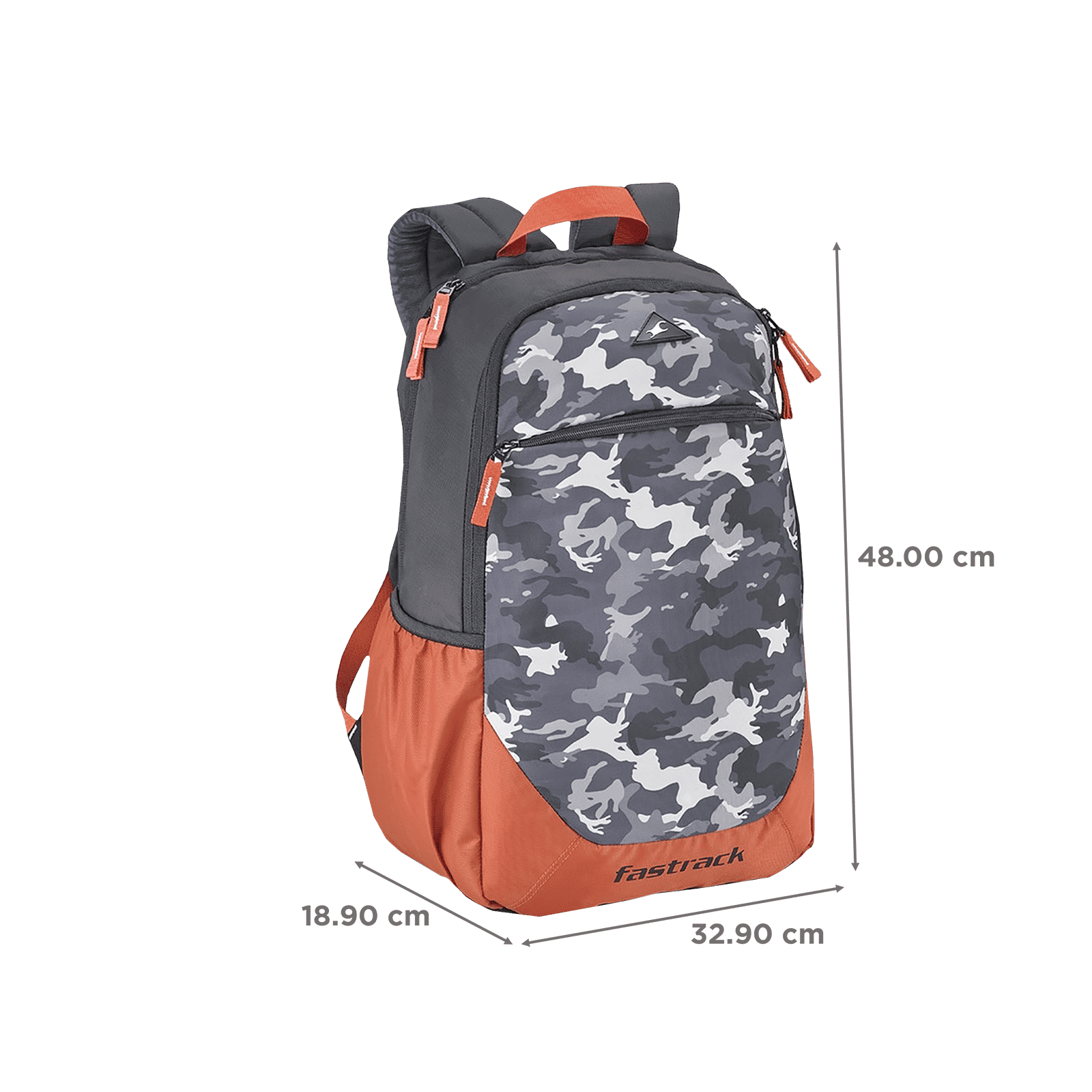fastrack Freerail Ergolight 30 Litres Polyester Backpack (Back Padding, A0793NOR01, Orange)_2