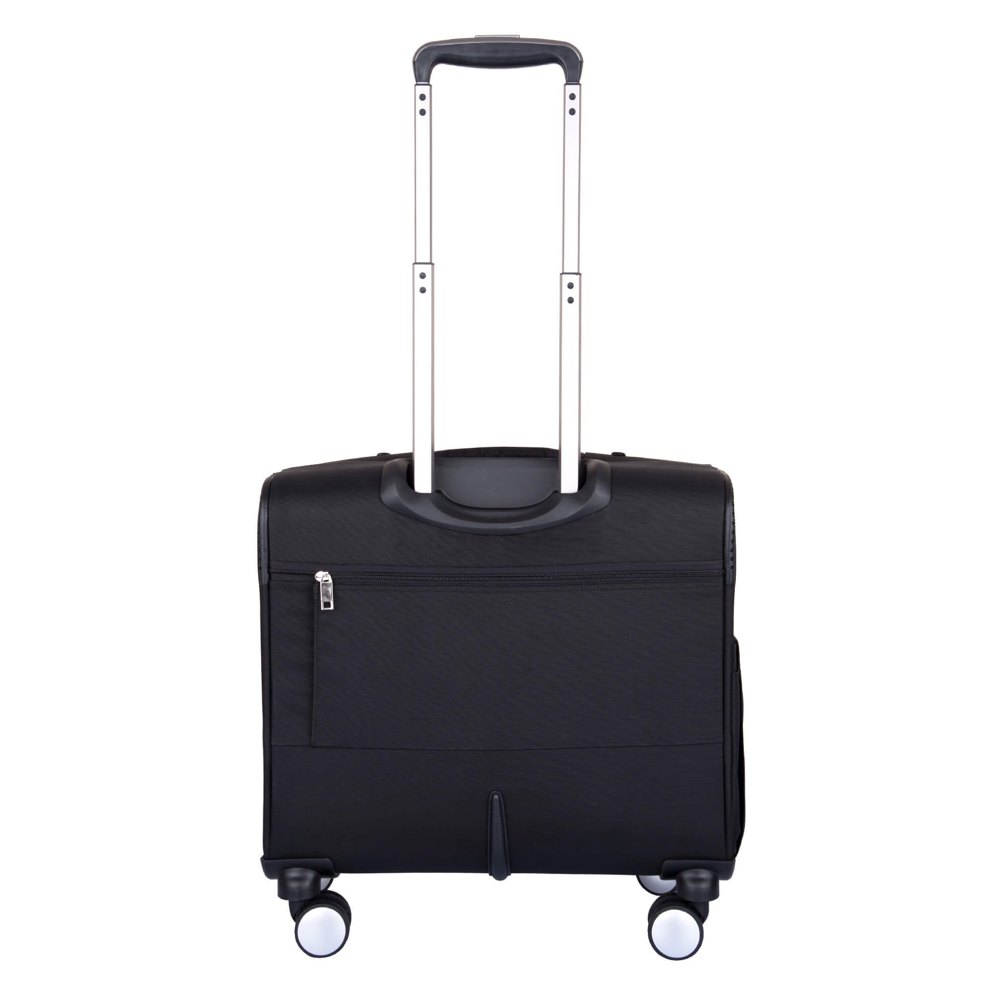 Cariall Stark Polyester Trolley Bag (Built-In Charging Cable, CAON0001, Black)_8