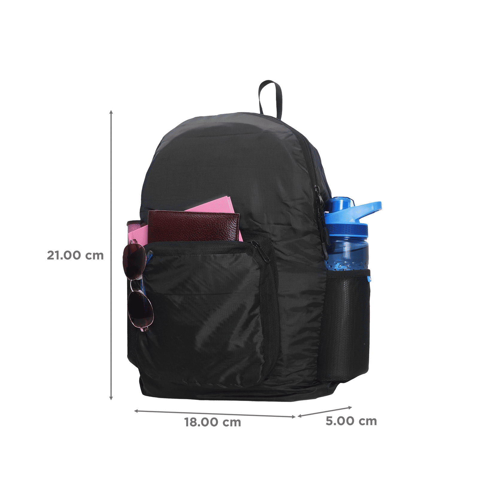 Traveldoo Backpack (Lightweight, CBX01001, Black)_2