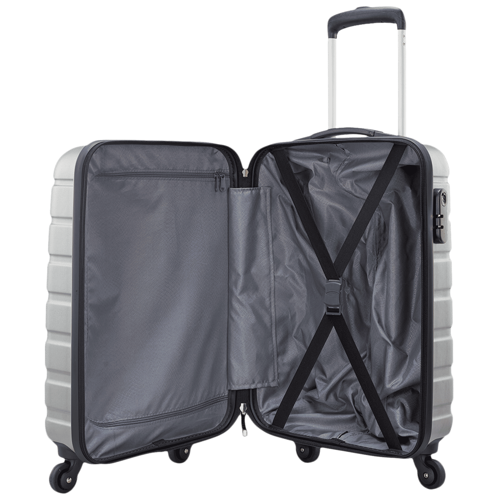 VIP XION ABS Trolley Bag (55 Inches, XION55TSMS, Silver)_4