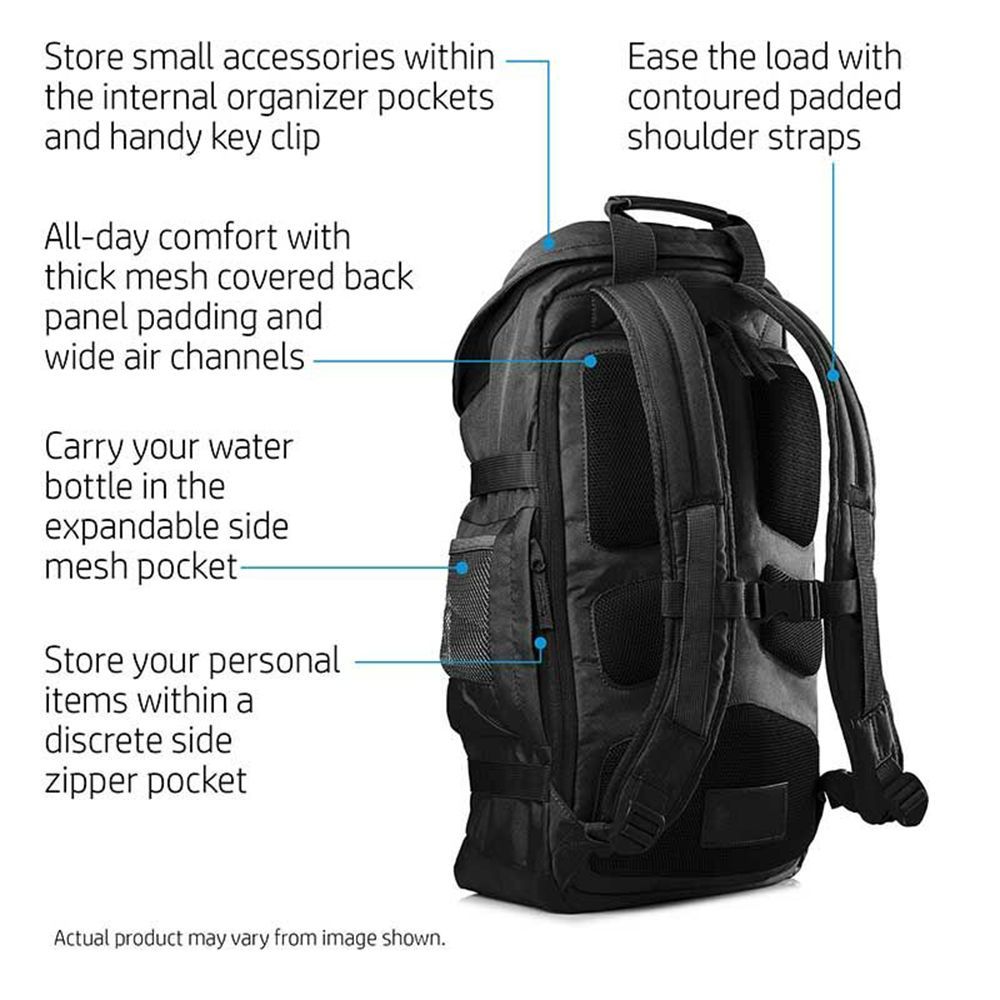 HP Odyssey Nylon Laptop Backpack for 15.6 Inch Laptop (With Protected Robust Padding, Black) HP Odyssey Nylon Laptop Backpack for 15.6 Inch Laptop (With Protected Robust Padding, Black)_13