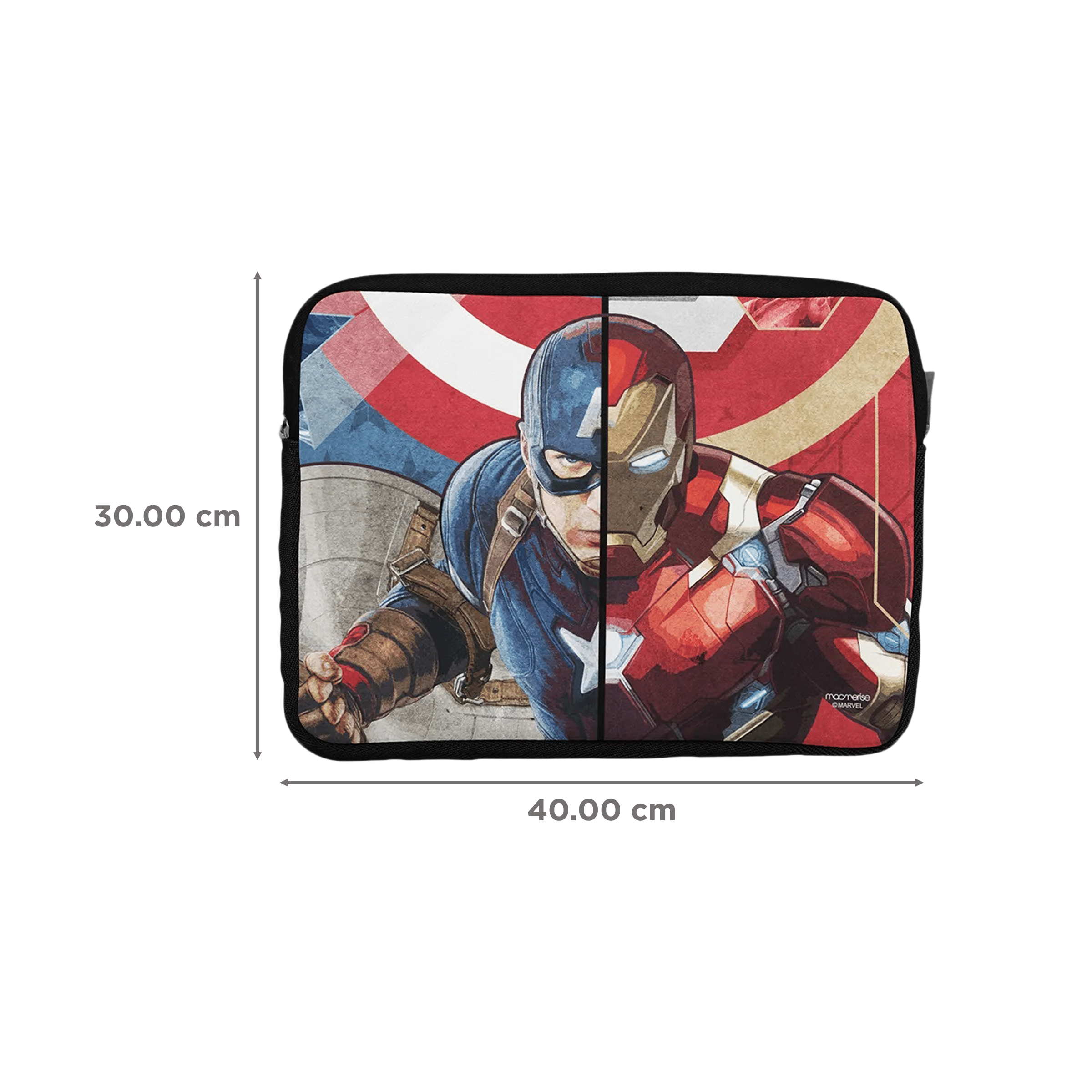 macmerise Man vs Machine Neoprene Laptop Sleeve for 13 Inch Laptop (Water Resistant, Multi Color)_3