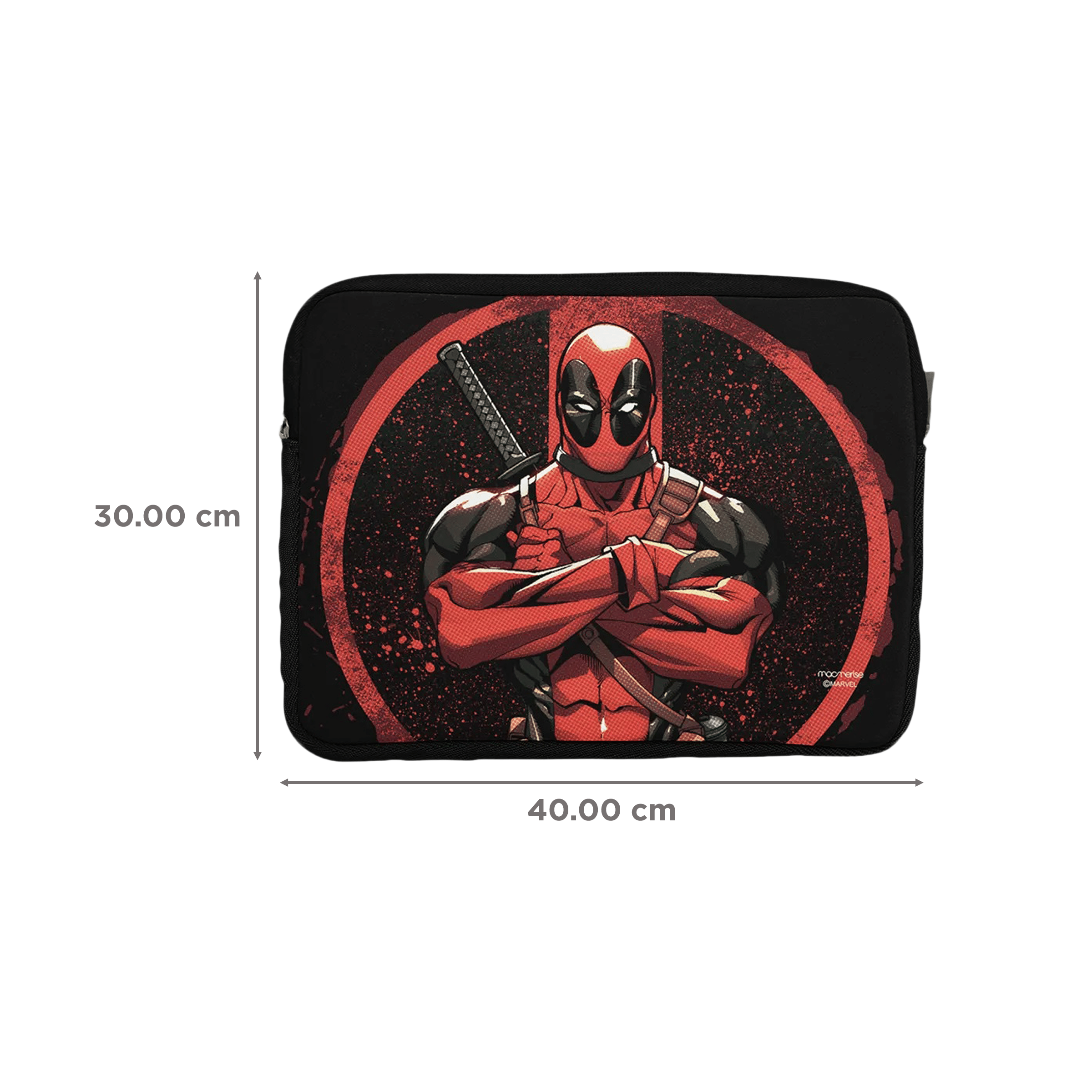 macmerise Deadpool Stance Neoprene Laptop Sleeve for 13 Inch Laptop (Water Resistant, Multi Color) macmerise Deadpool Stance Neoprene Laptop Sleeve for 13 Inch Laptop (Water Resistant, Multi Color)_3