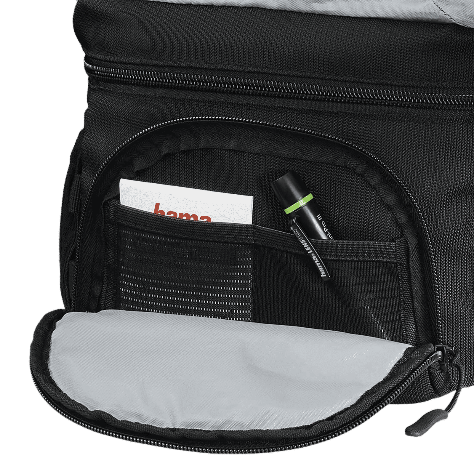 hama Pittsburgh Polyester Camera Shoulder Bag For DSLR ( Adjustable Tripod Holders under the Mesh Pockets , 185010 , Black ) hama Pittsburgh Polyester Camera Shoulder Bag For DSLR ( Adjustable Tripod Holders under the Mesh Pockets , 185010 , Black )_9