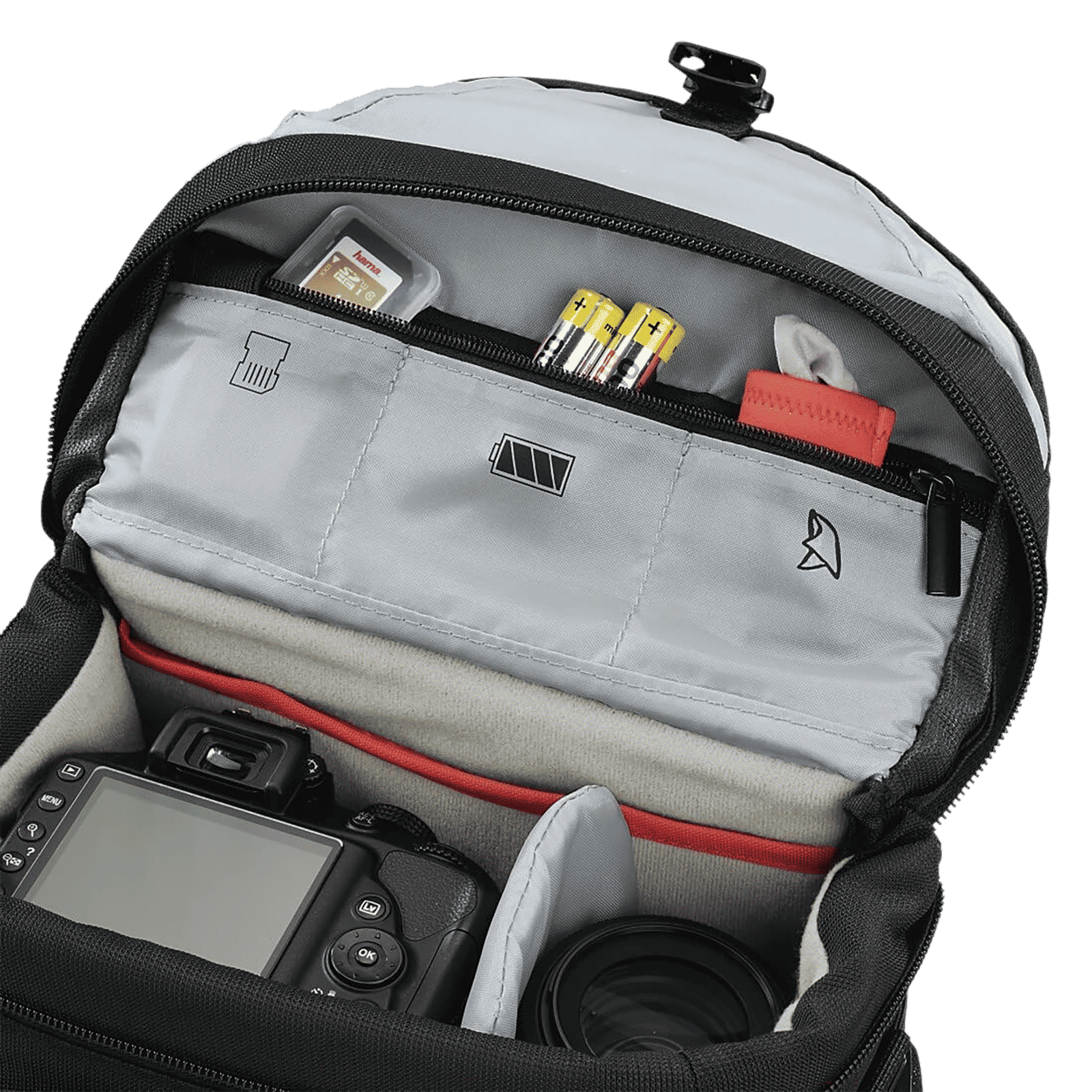 hama Pittsburgh Polyester Camera Shoulder Bag For DSLR ( Adjustable Tripod Holders under the Mesh Pockets , 185010 , Black ) hama Pittsburgh Polyester Camera Shoulder Bag For DSLR ( Adjustable Tripod Holders under the Mesh Pockets , 185010 , Black )_4