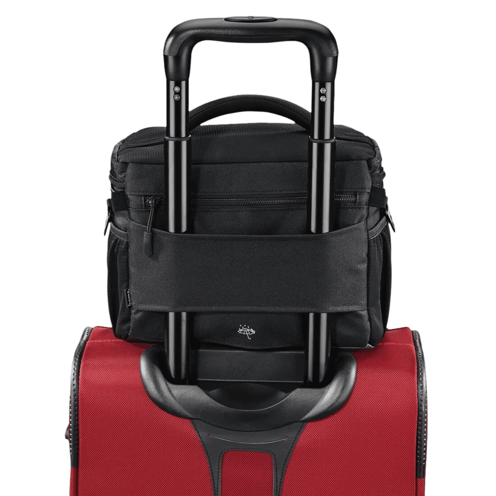 hama Pittsburgh Polyester Camera Shoulder Bag For DSLR ( Adjustable Tripod Holders under the Mesh Pockets , 185010 , Black ) hama Pittsburgh Polyester Camera Shoulder Bag For DSLR ( Adjustable Tripod Holders under the Mesh Pockets , 185010 , Black )_5