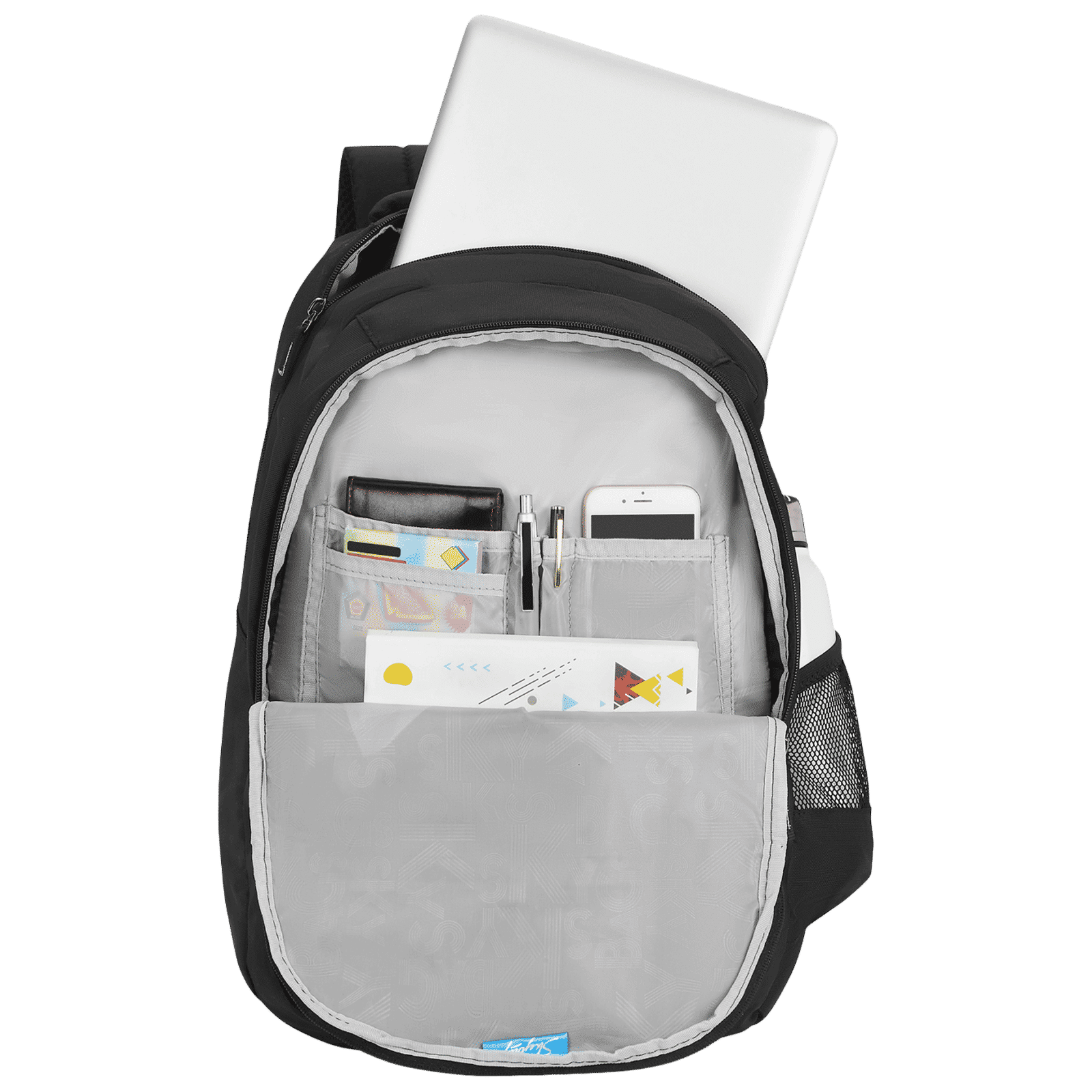 Skybags New Arthur Polyester Laptop Backpack for 15.6 Inch Laptop (30 L, Water Resistant, Black)_4