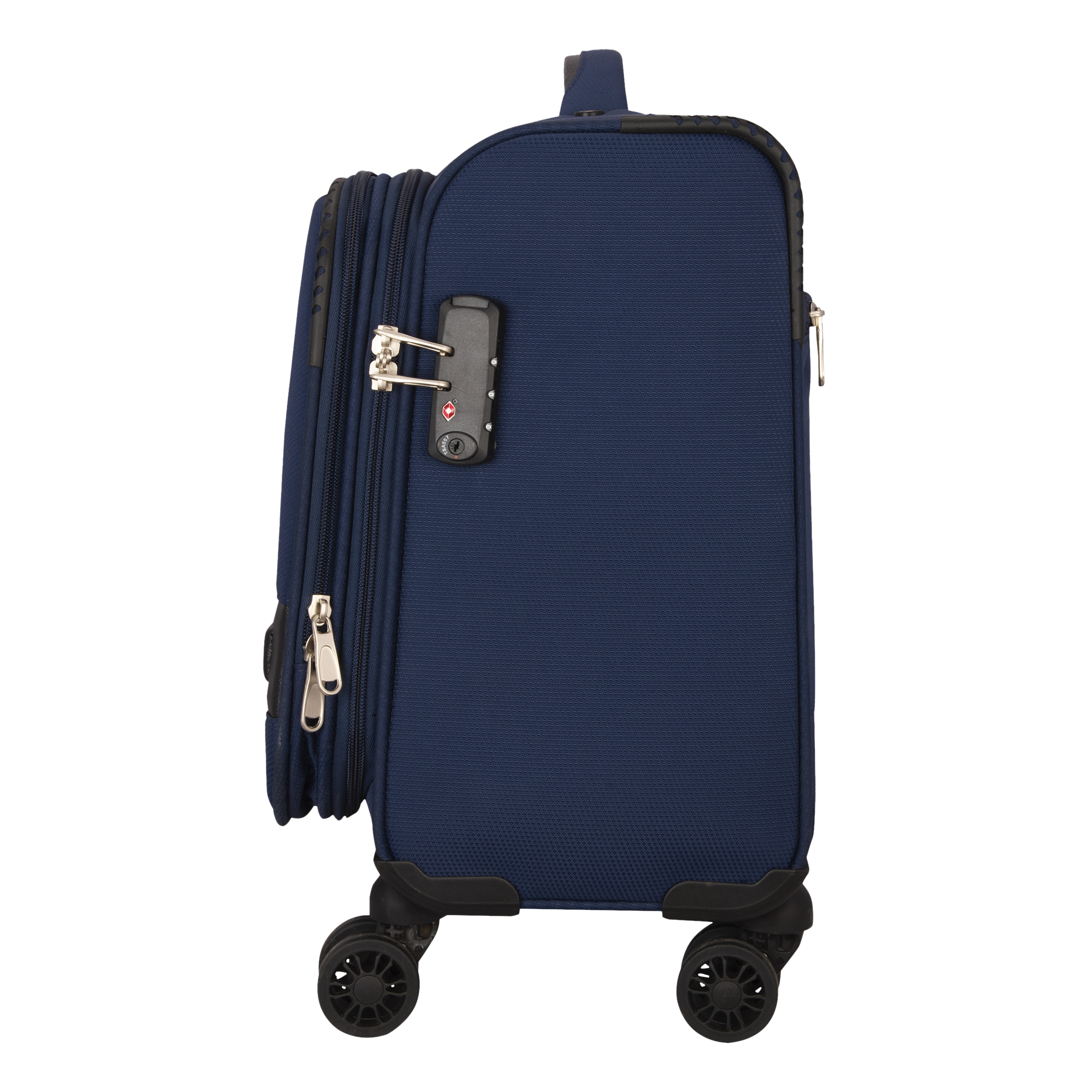 Croma Laptop Trolley Bag (Cabin Size, 360-Degree Wheels, CRSTT14TBA264402, Navy Blue)_3